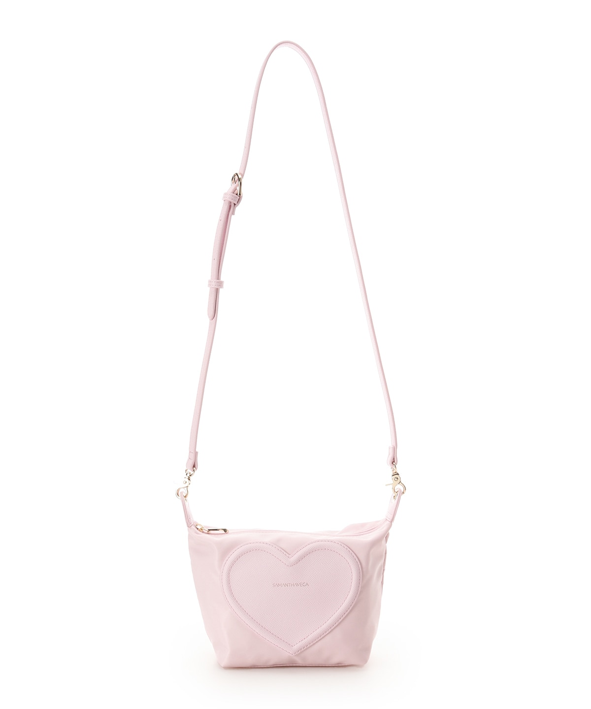 フロントハートナイロンショルダーバッグ
