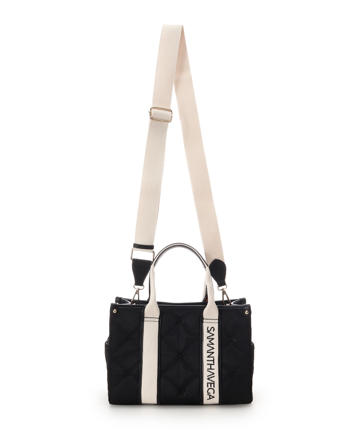 ロゴテープリボン　ハンドバッグ