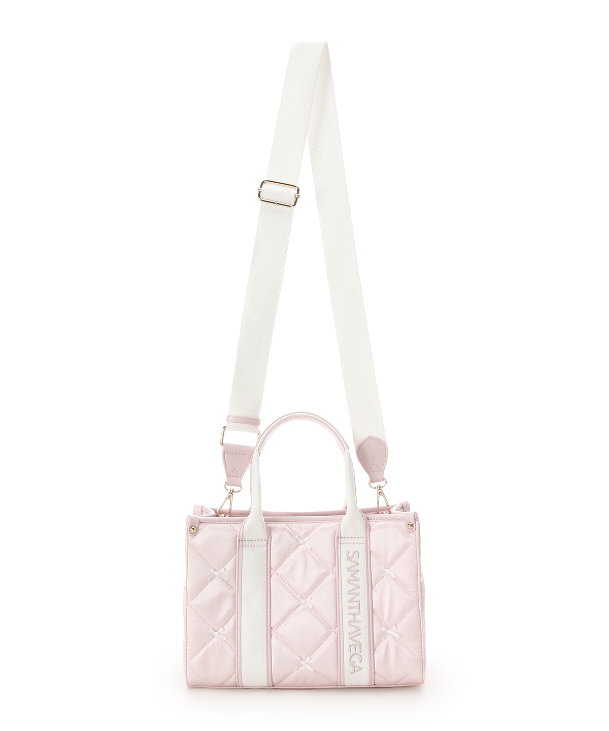 ロゴテープリボン　ハンドバッグ