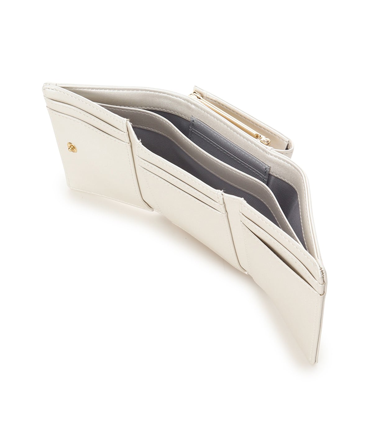 [Holiday Collection]パールカラージュエルリボン折財布