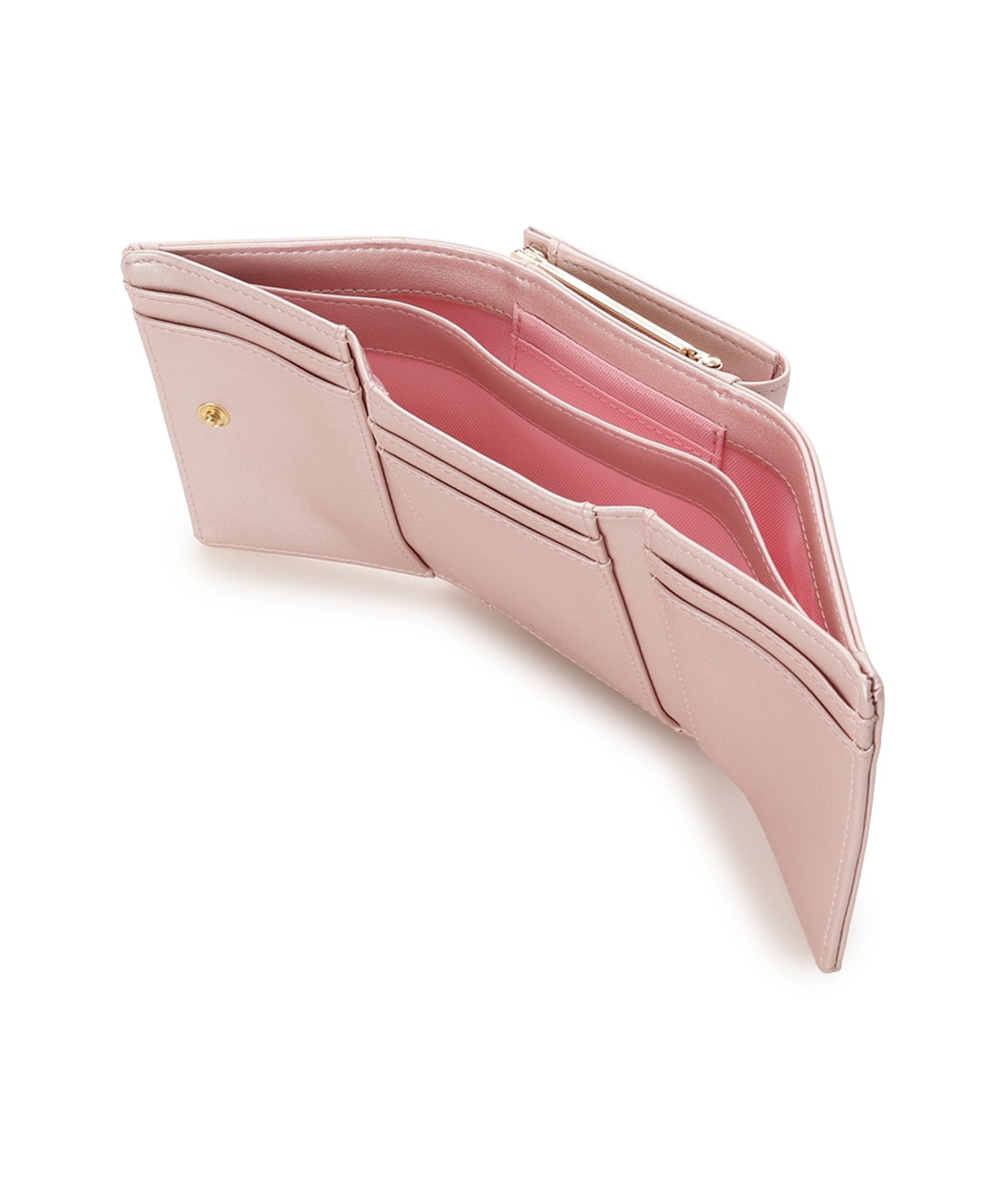 [Holiday Collection]パールカラージュエルリボン折財布