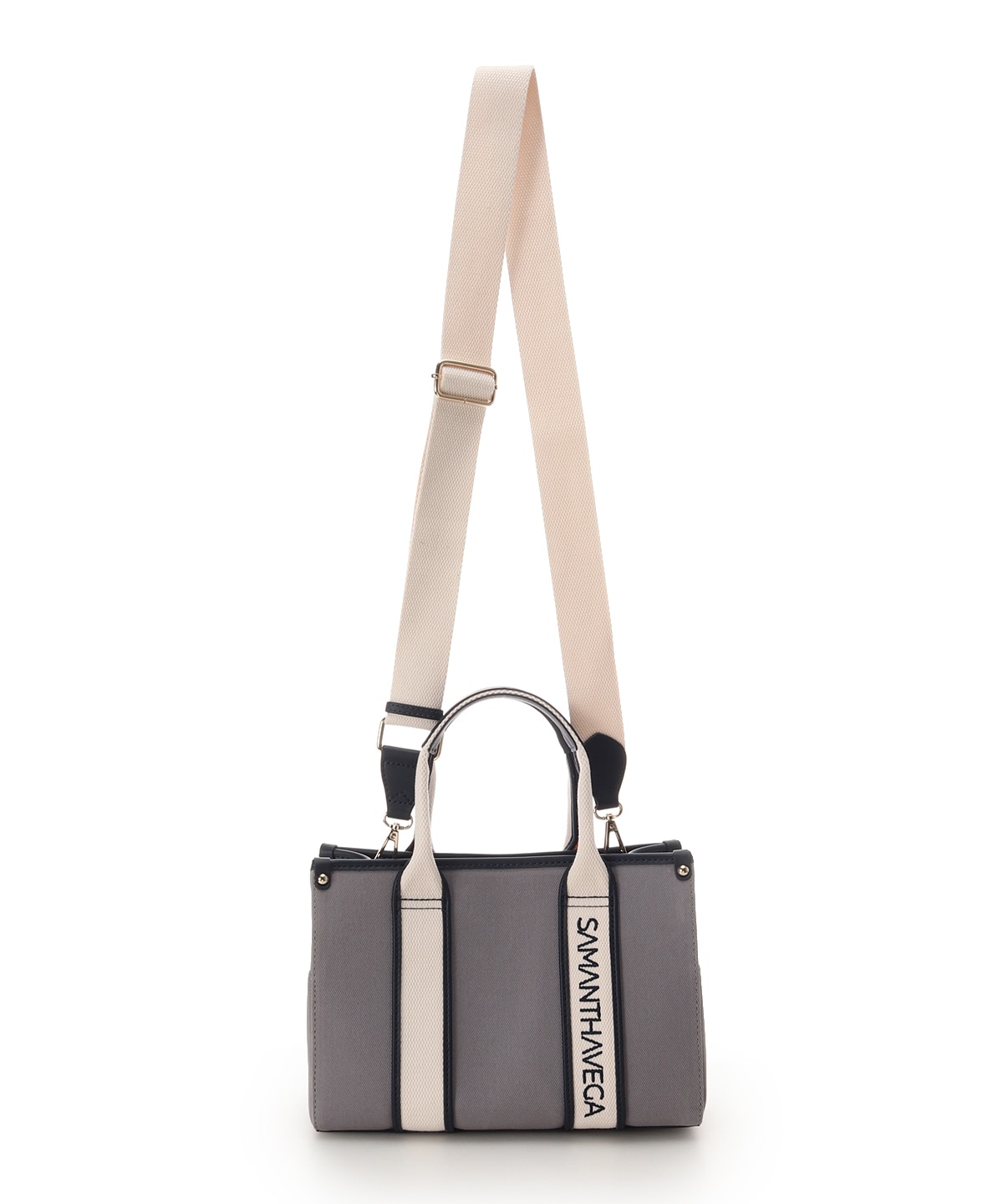 新色ロゴテープキャンバスハンドバッグ（小）