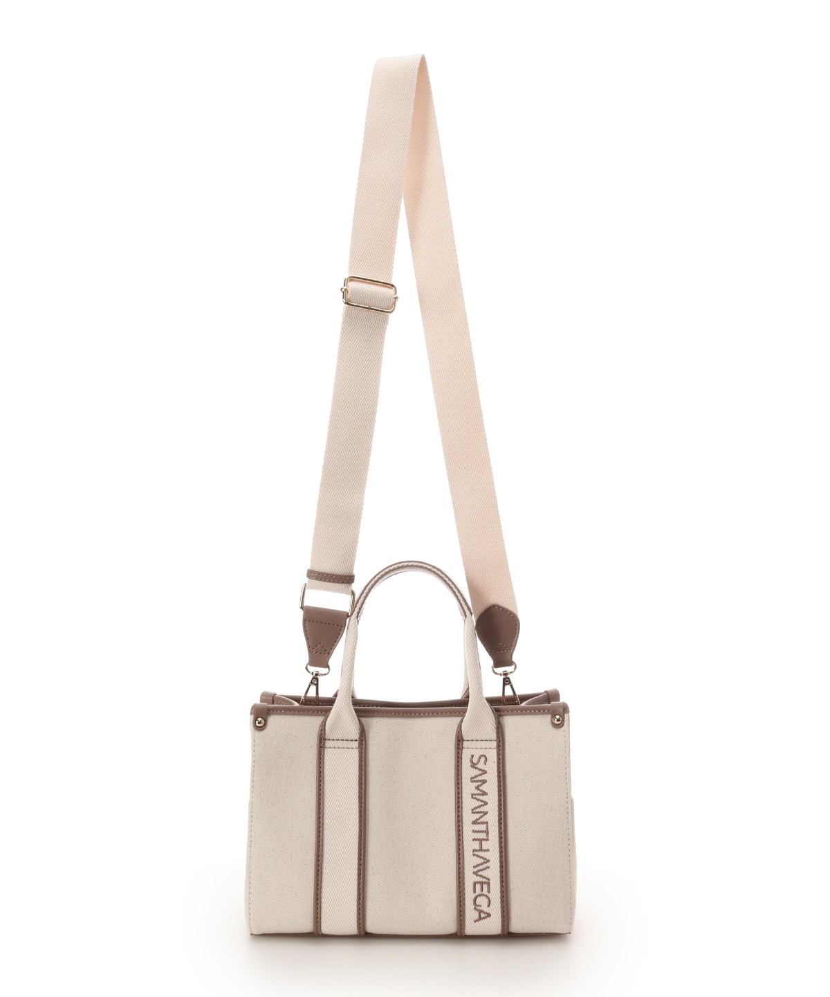 新色ロゴテープキャンバスハンドバッグ（小）