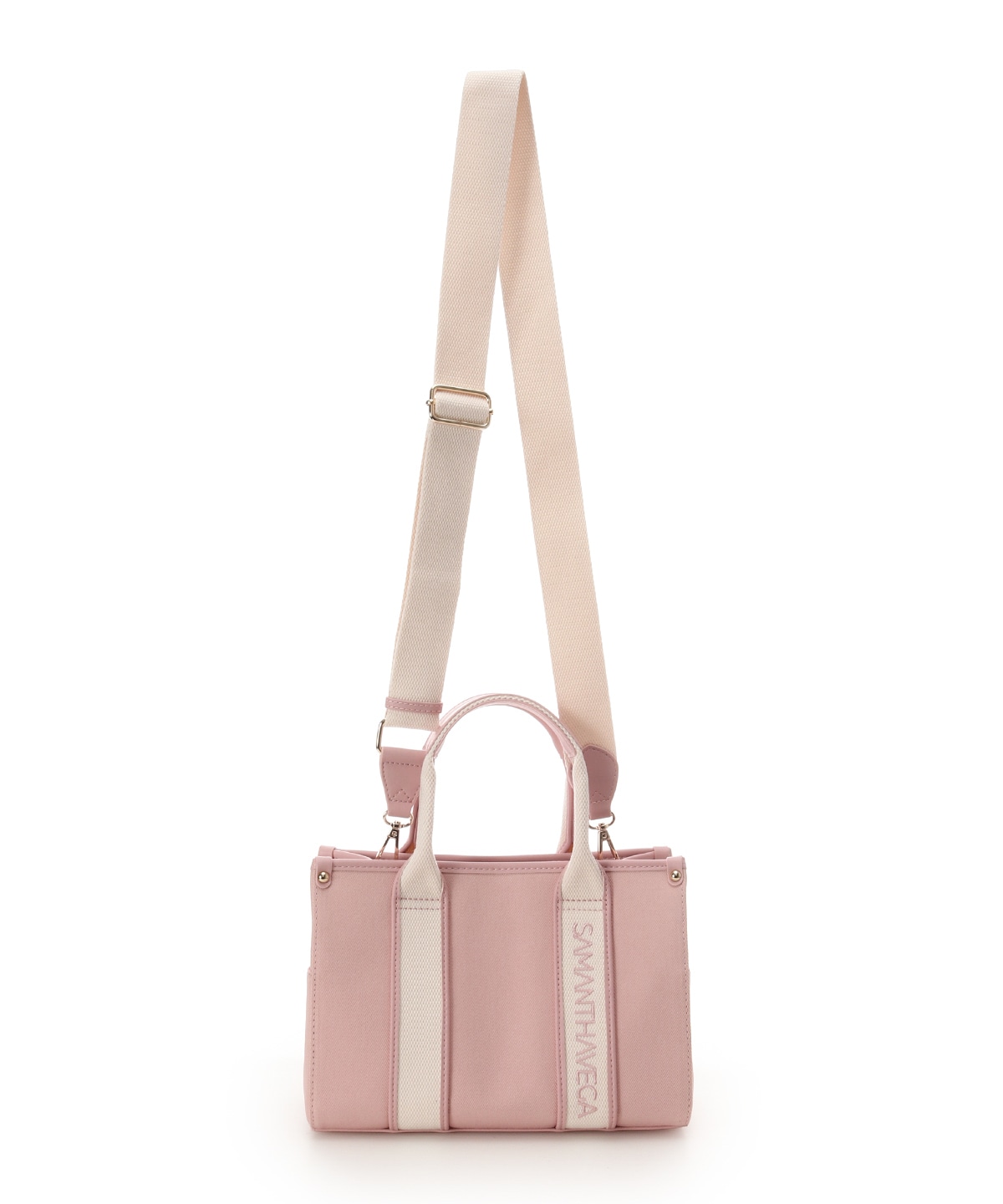 新色ロゴテープキャンバスハンドバッグ（小）