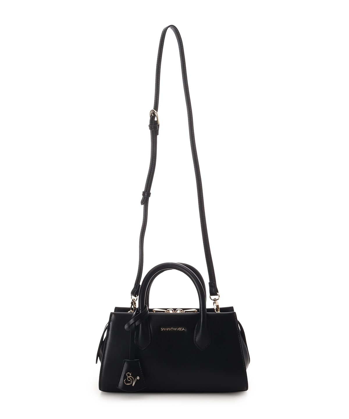 ロゴ金具ショルダーバッグ