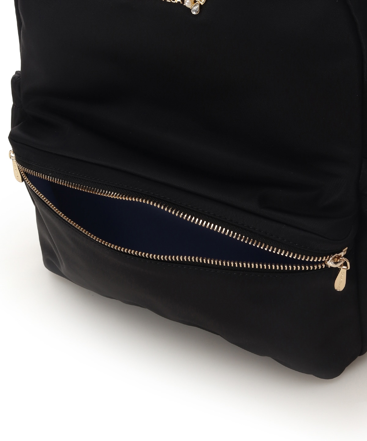 アクセントビジューリュック