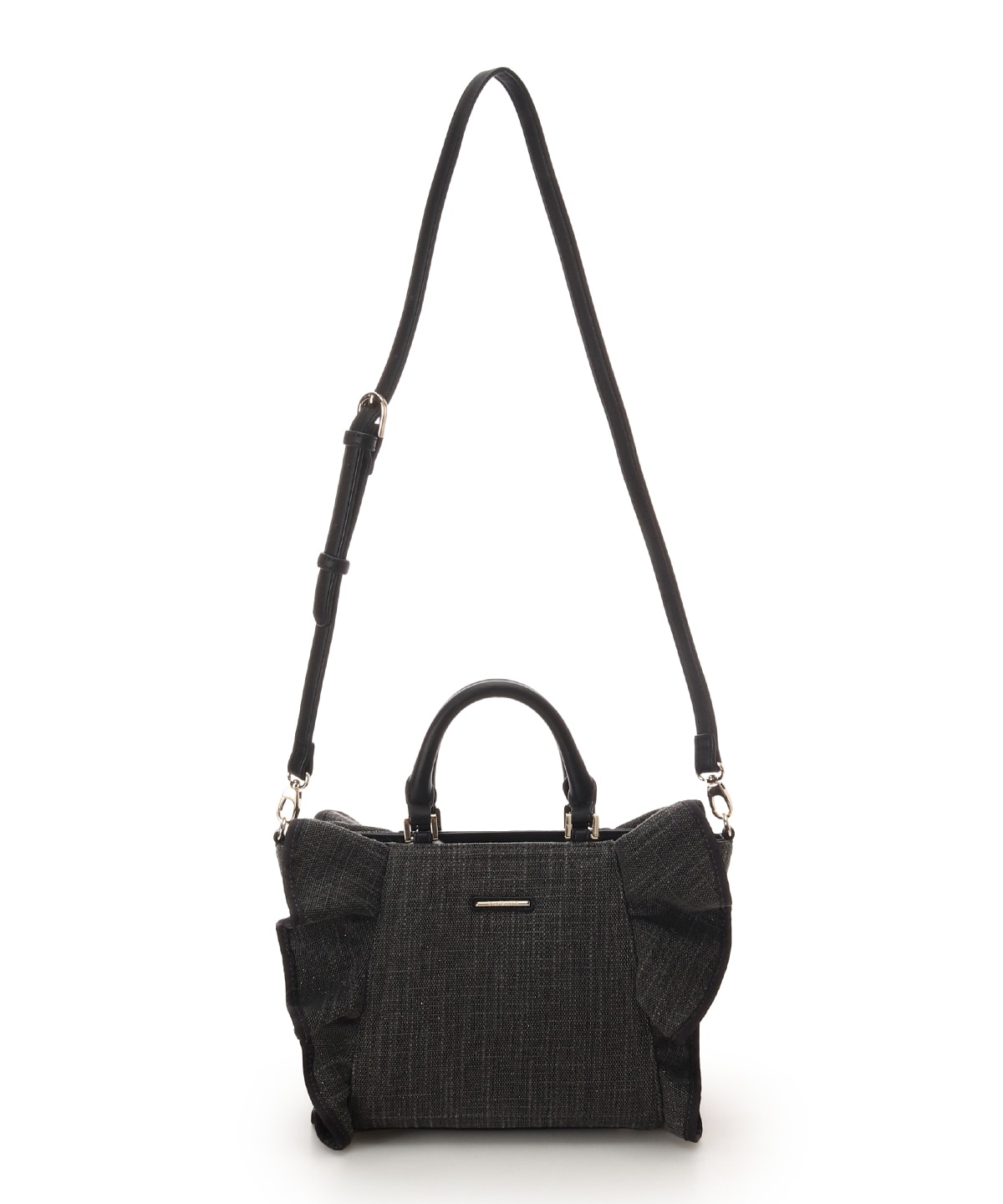 ラメフリルハンドバッグ