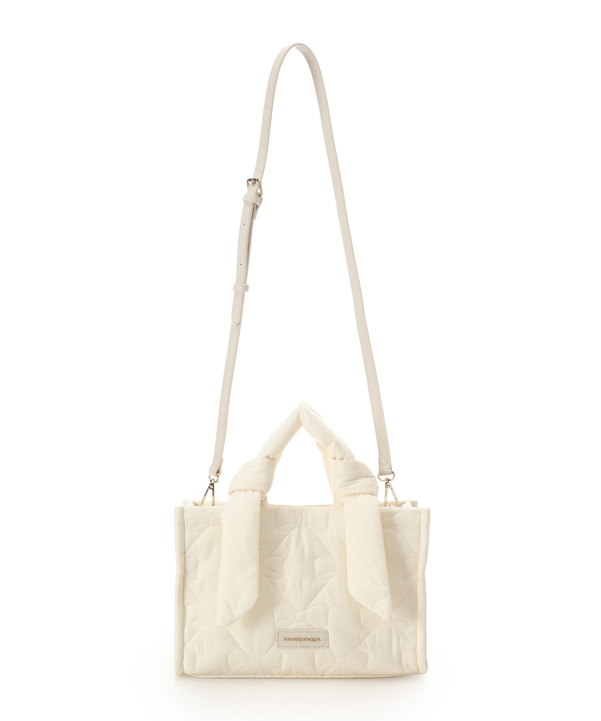 リボンキルティングハンドバッグ