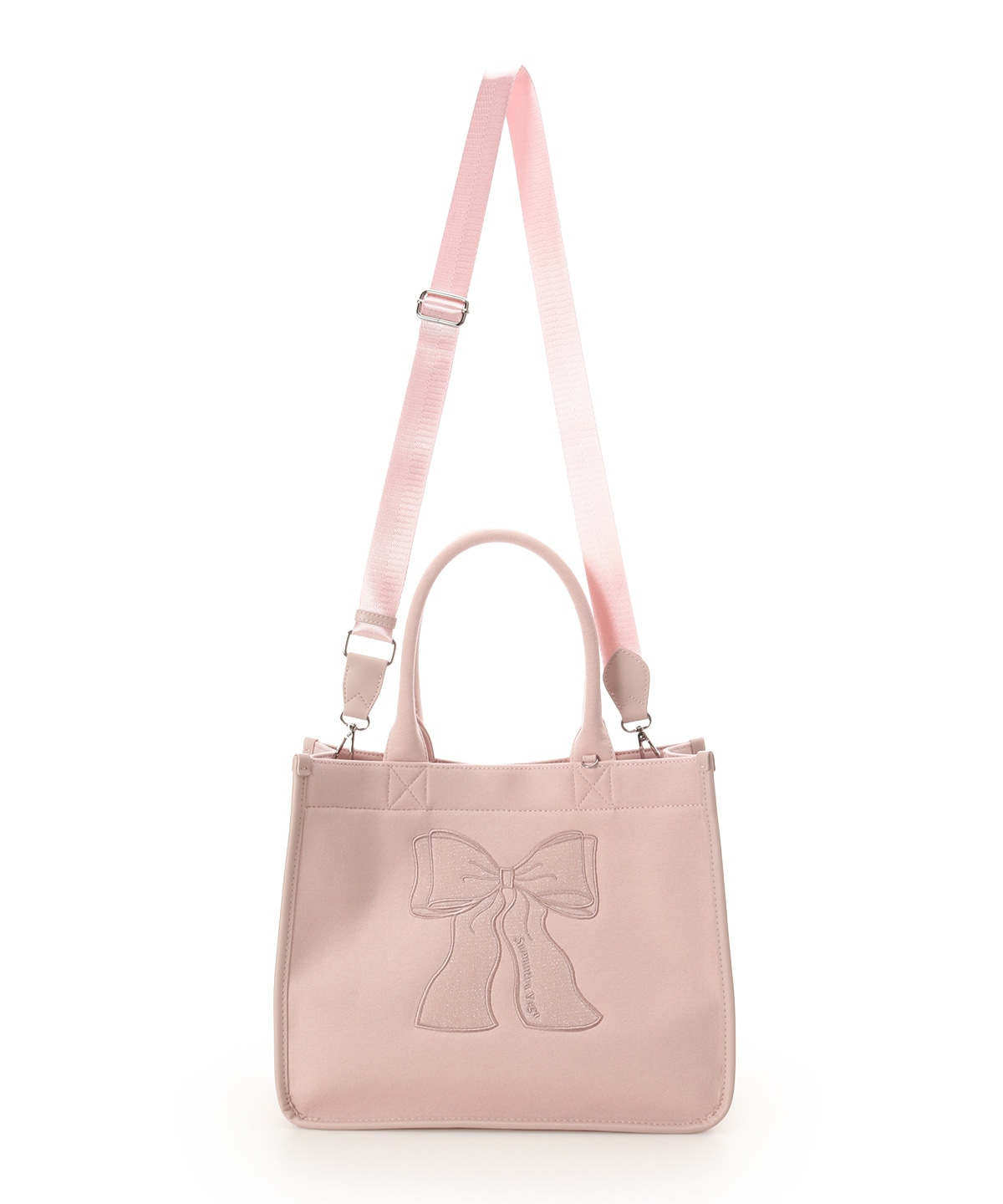 リボン刺繍トートバック