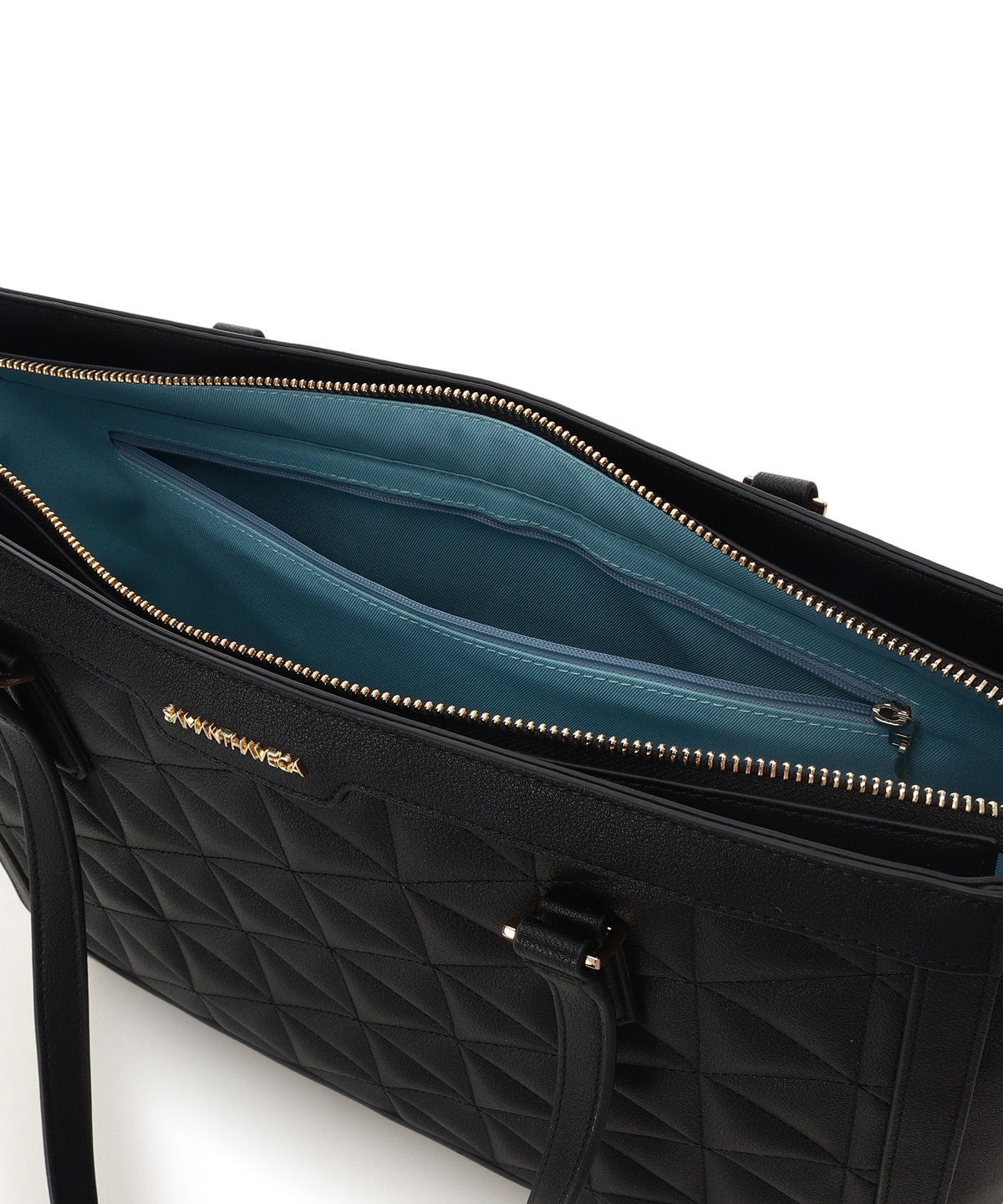 キルティングフェイクレザートートバッグ