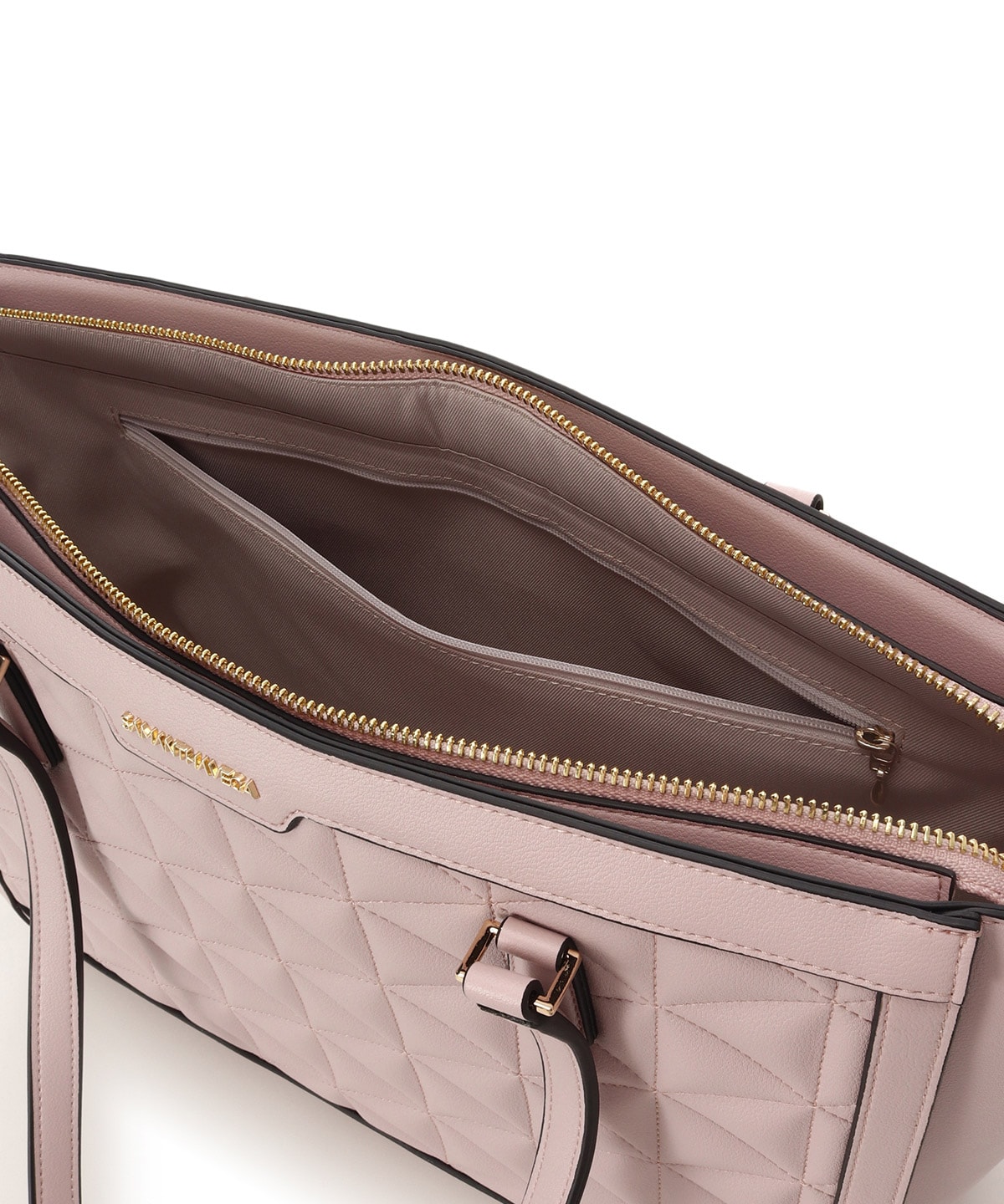 キルティングフェイクレザートートバッグ