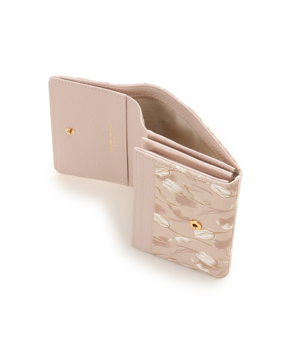 美人百花コラボ チューリップデザイン折財布 Free ベージュ Samantha Thavasa Petit Choiceサマンサタバサ 公式オンラインショップ