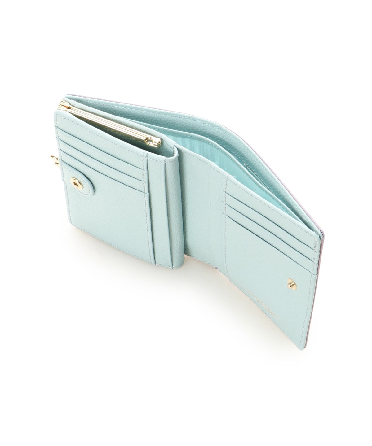 バイカラー 口金折財布