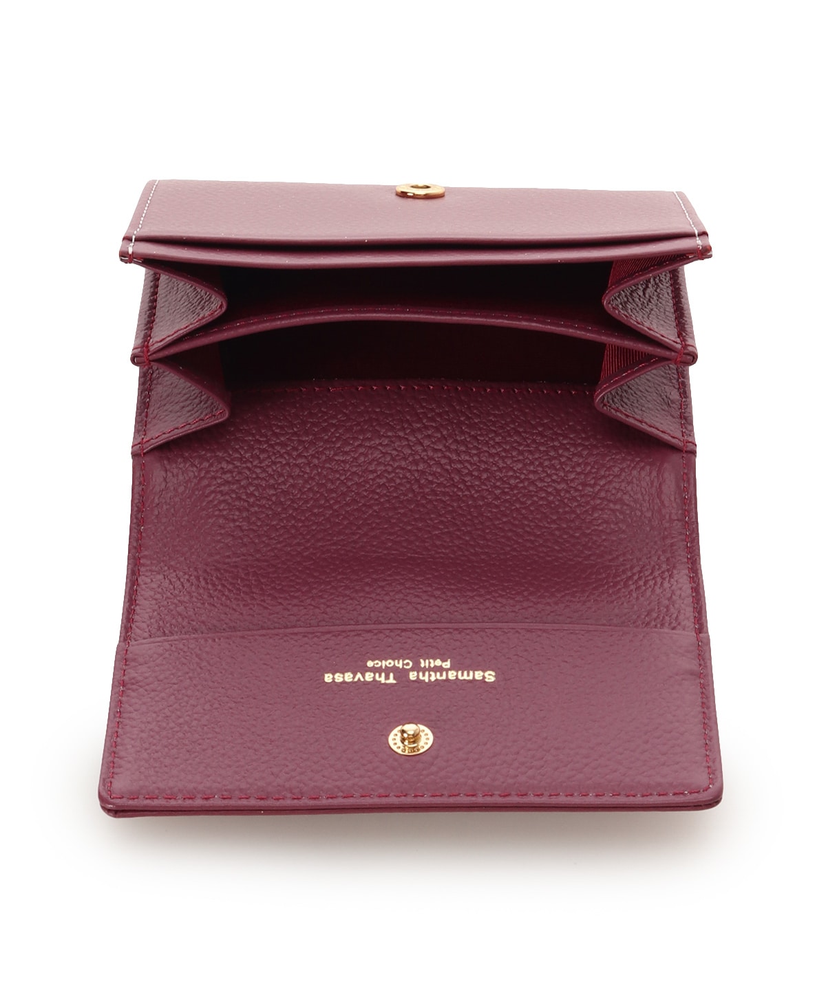 ダブルリボン 名刺入れ(FREE ワインレッド): Samantha Thavasa Petit