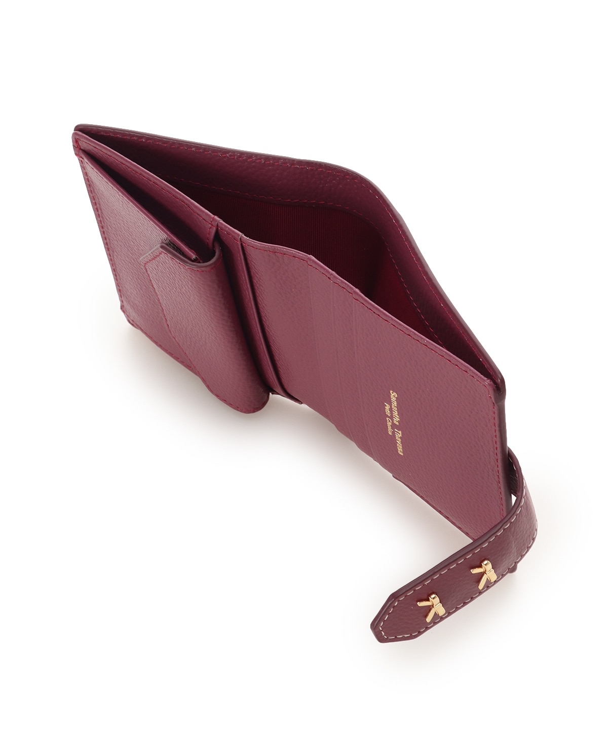 ダブルリボン ミニ財布(FREE ワインレッド): Samantha Thavasa