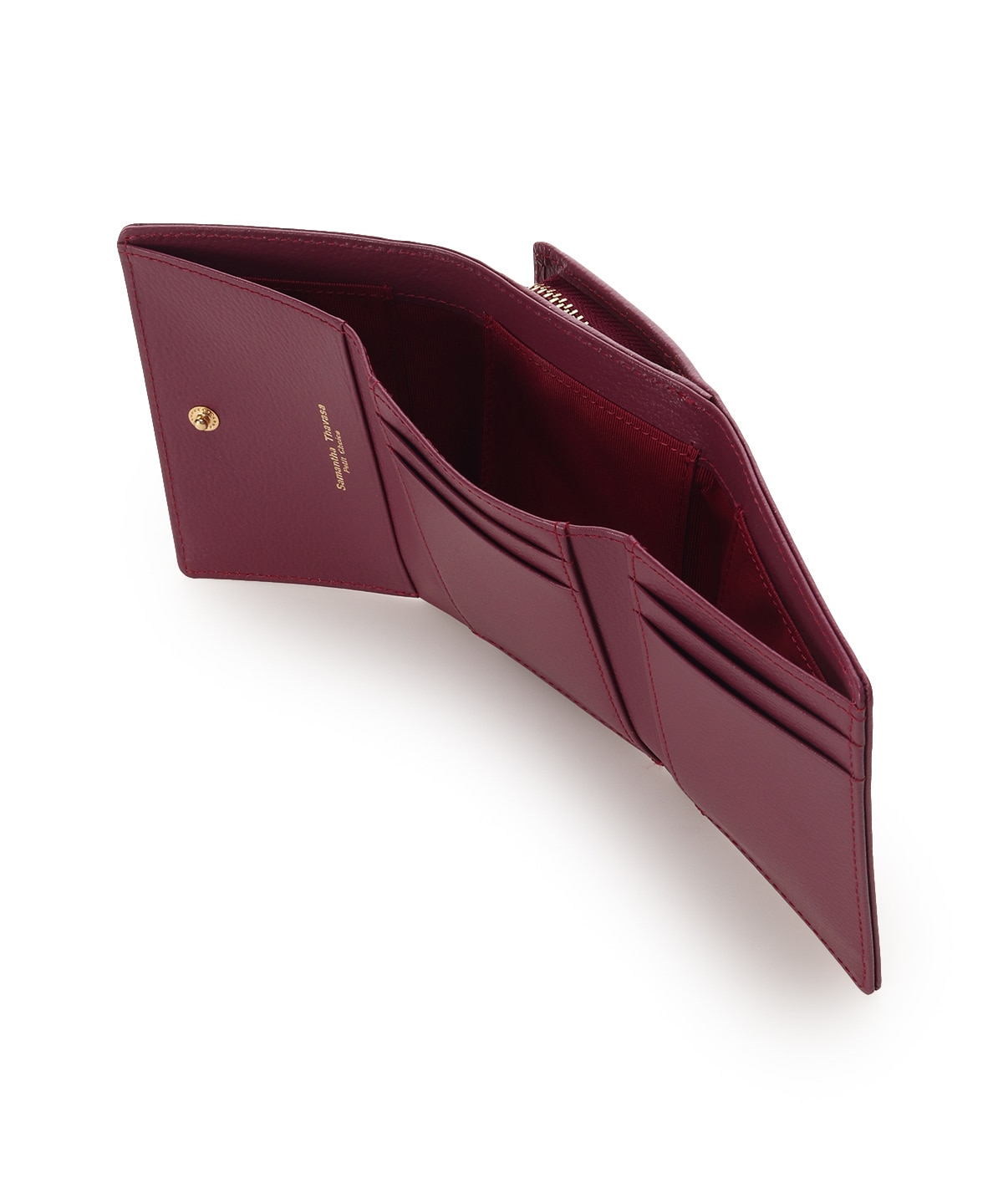 サマンサタバサ　ワインレッド　ミニ財布 サマンサタバサ ワインレッド ミニ財布