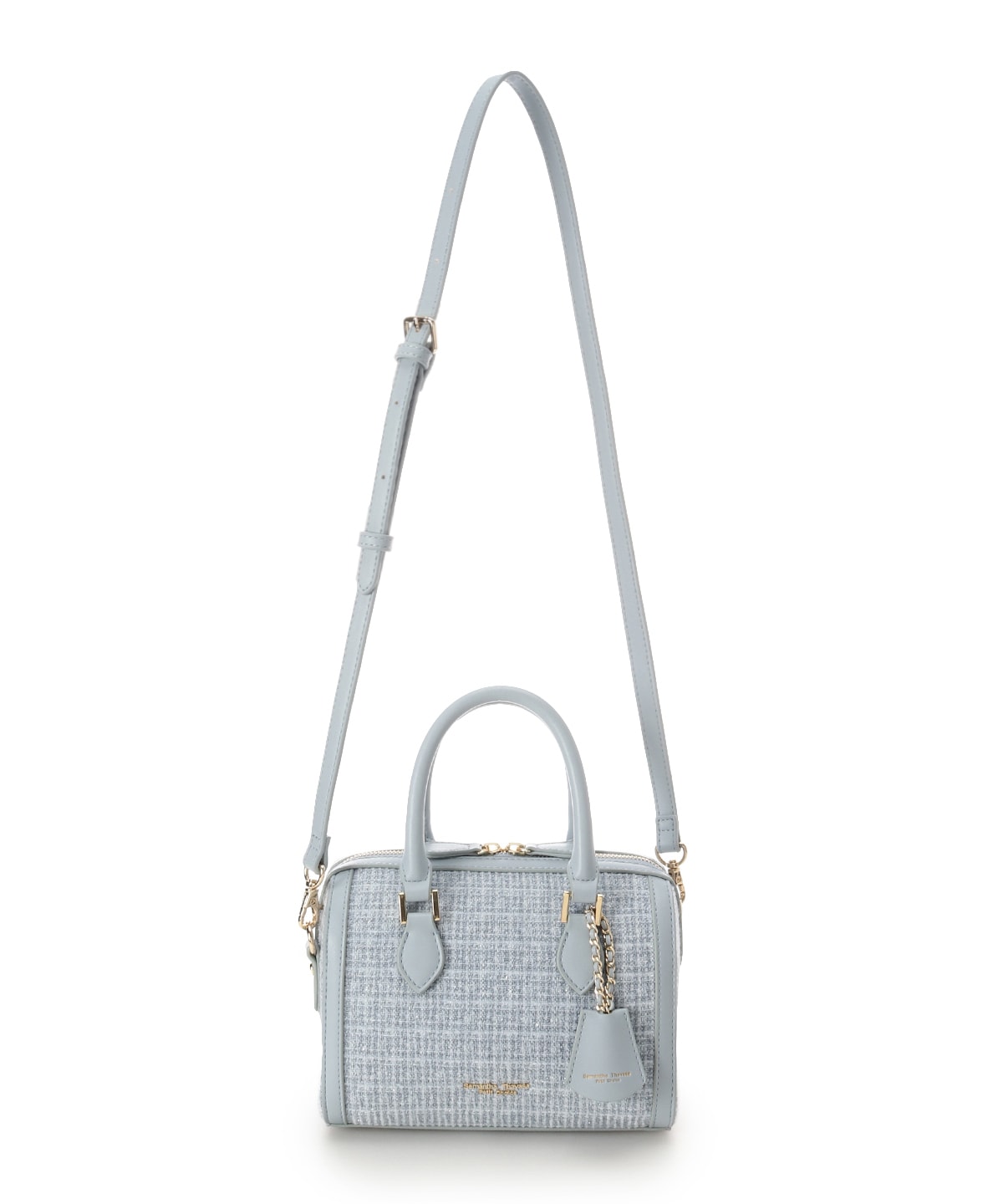 ツイード ボストンバッグ