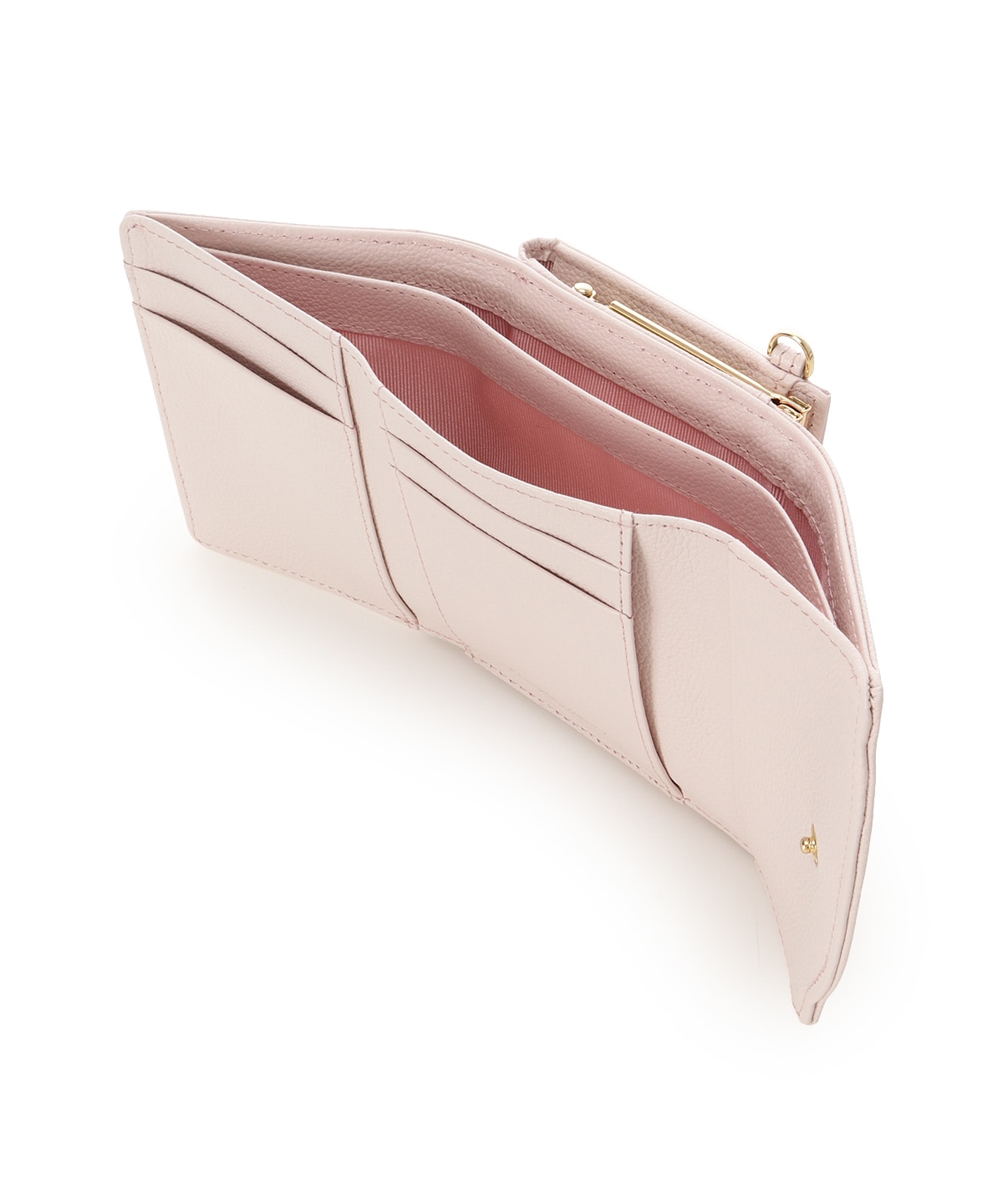 ラメフラワービジュー 折財布