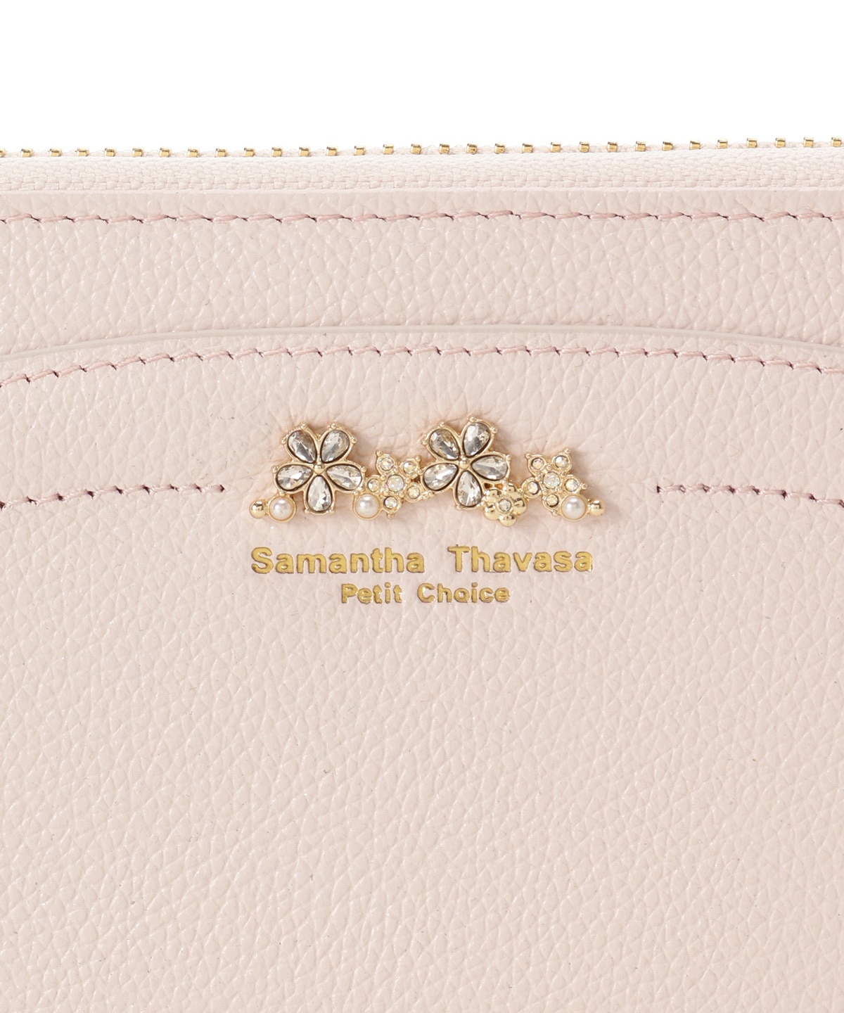 ラメフラワービジュー 長財布