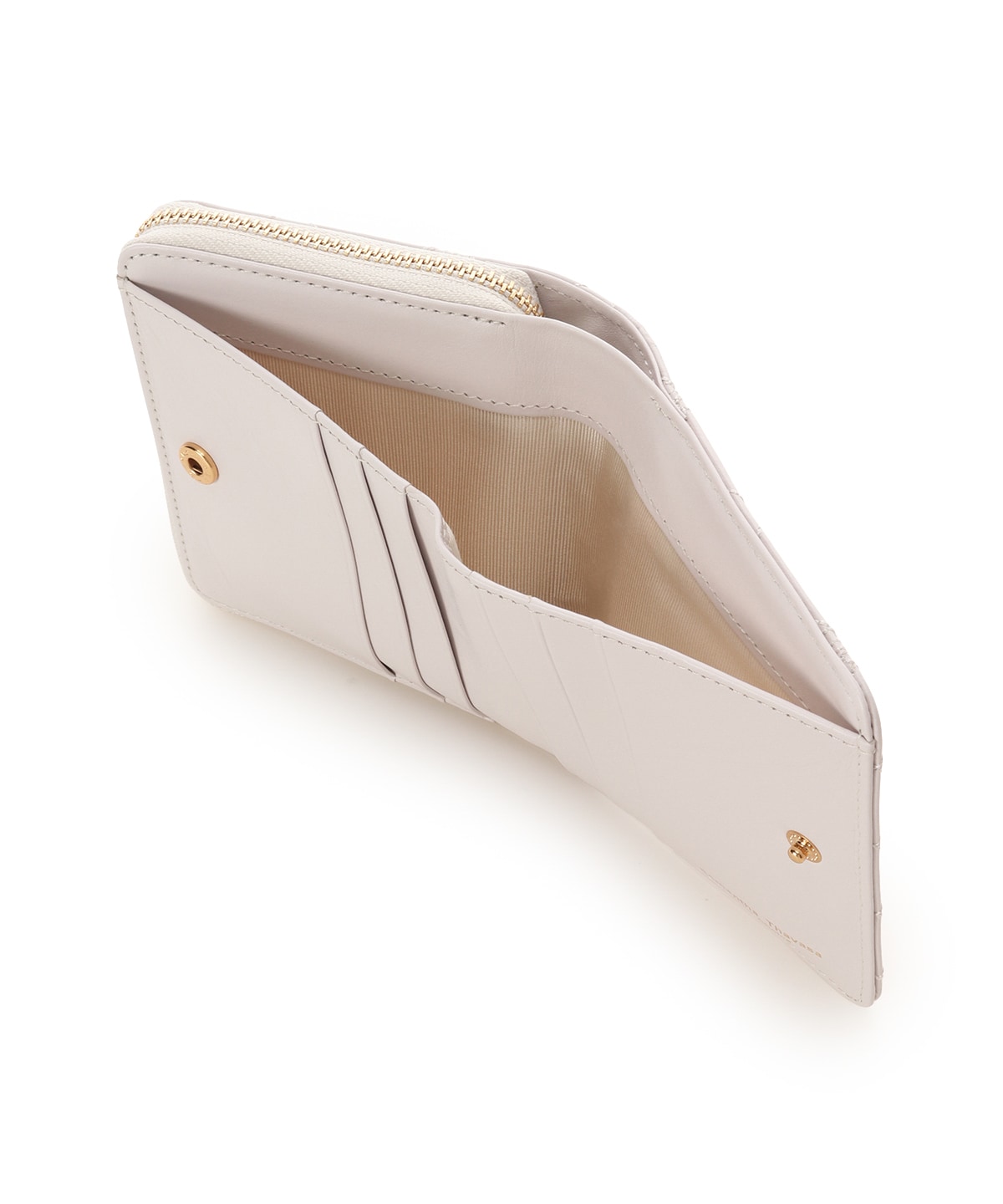 リボンキルト 折財布