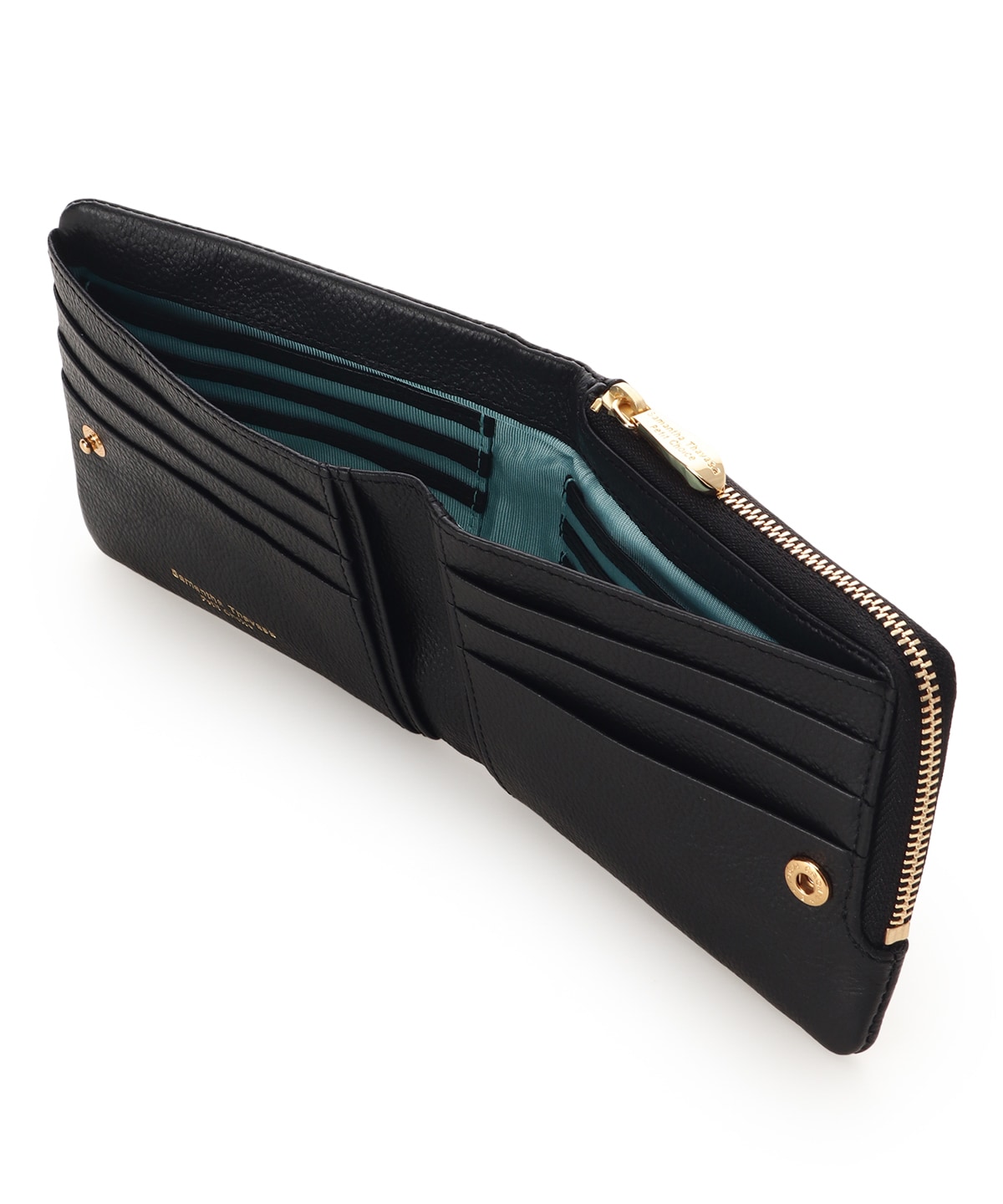 スクエアモチーフソフトレザー 折財布