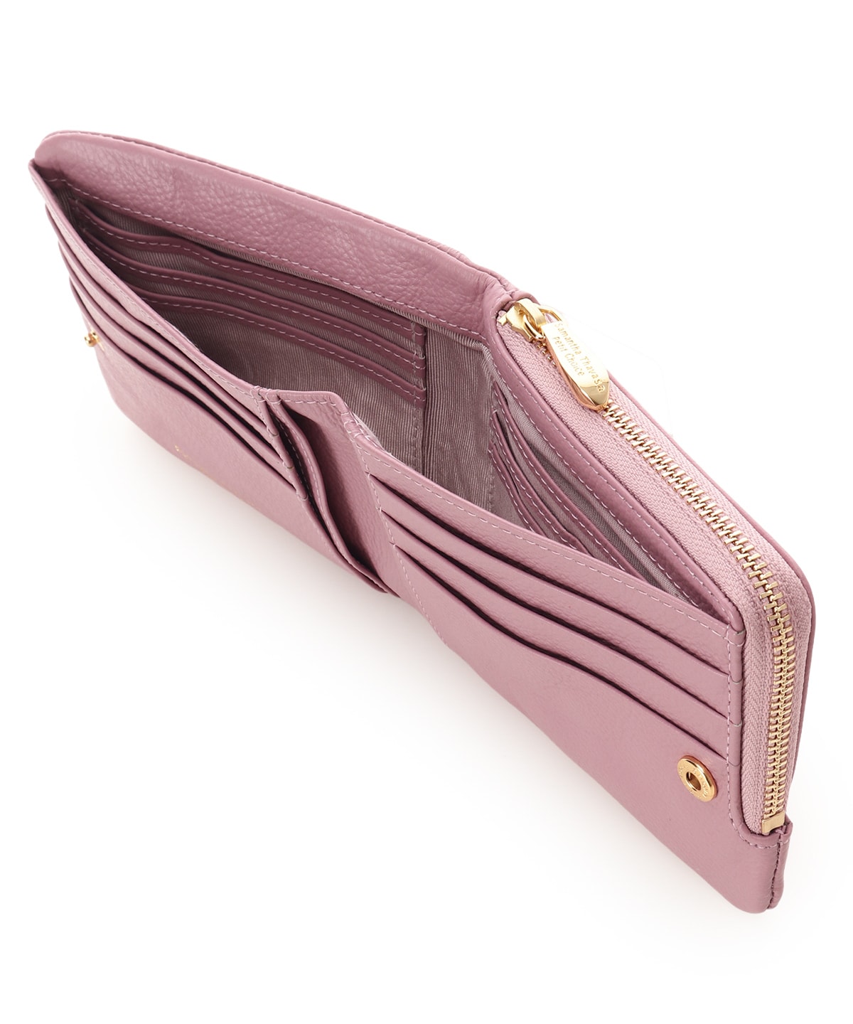 スクエアモチーフソフトレザー 折財布