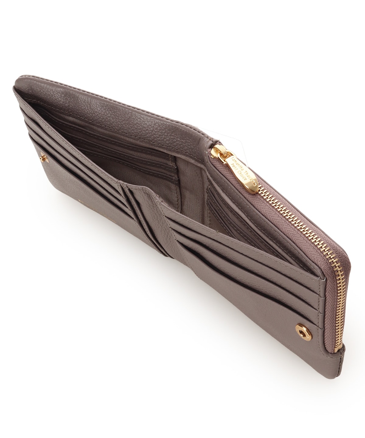 スクエアモチーフソフトレザー 折財布