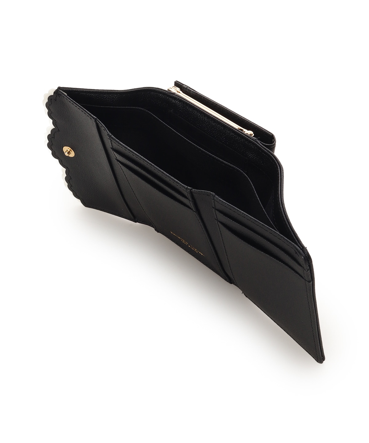 スカラップドット 折財布