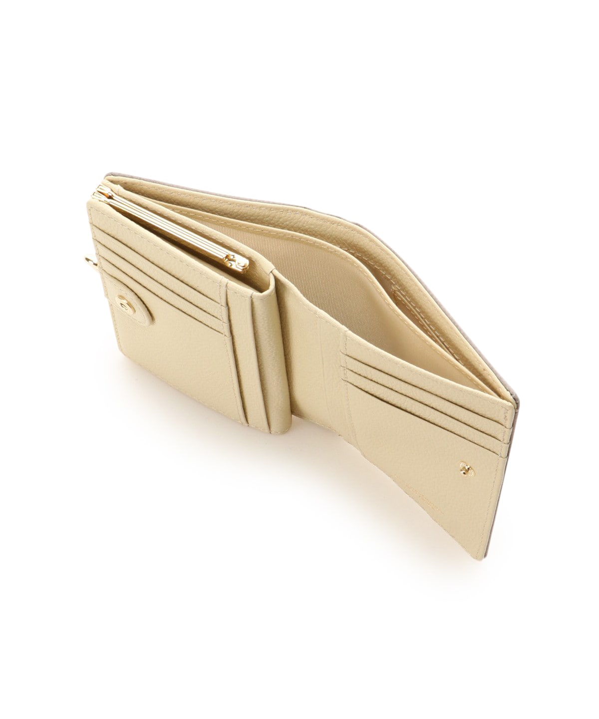 バイカラー 口金折財布