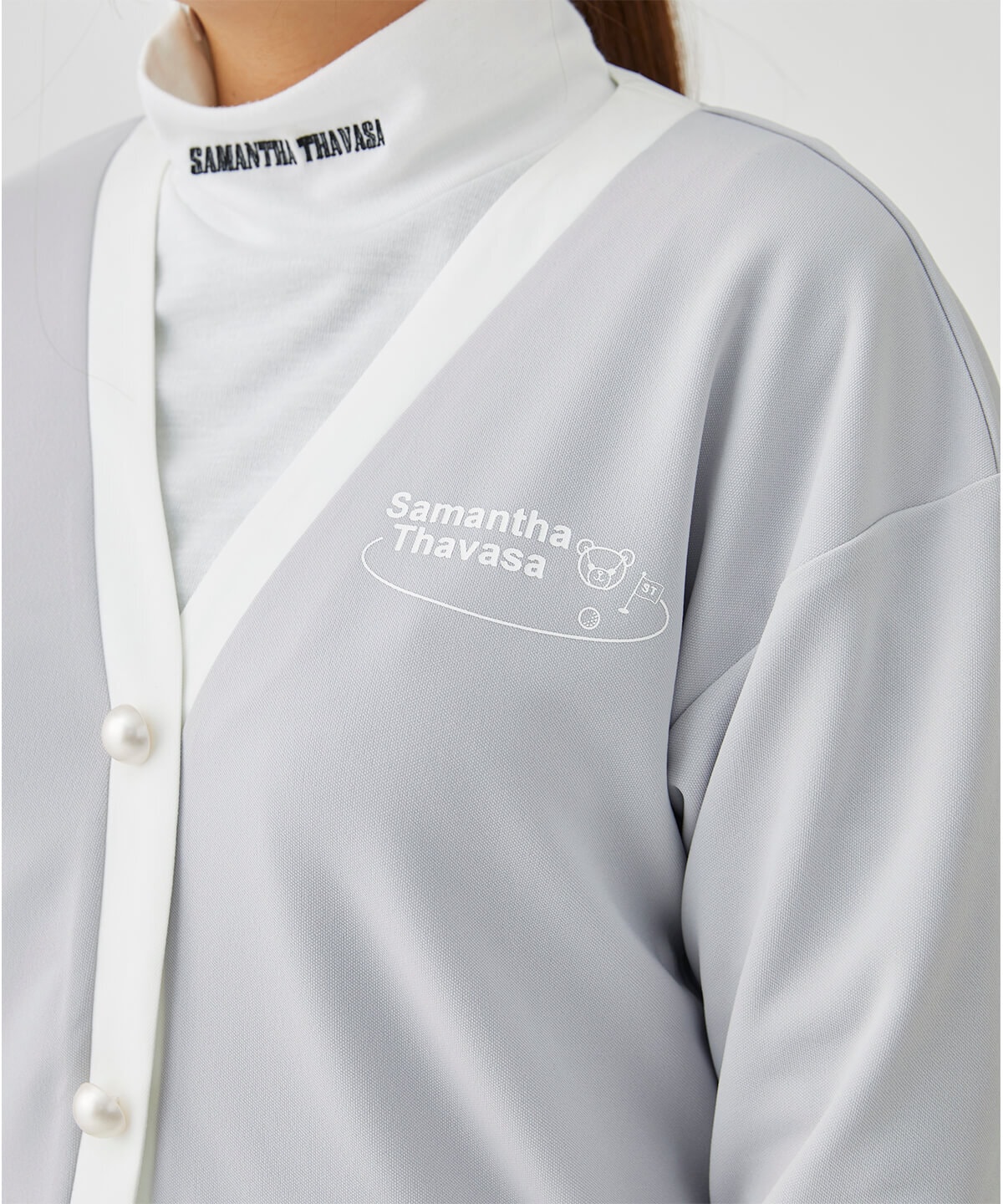 ドライスーティングVネックカーディガン