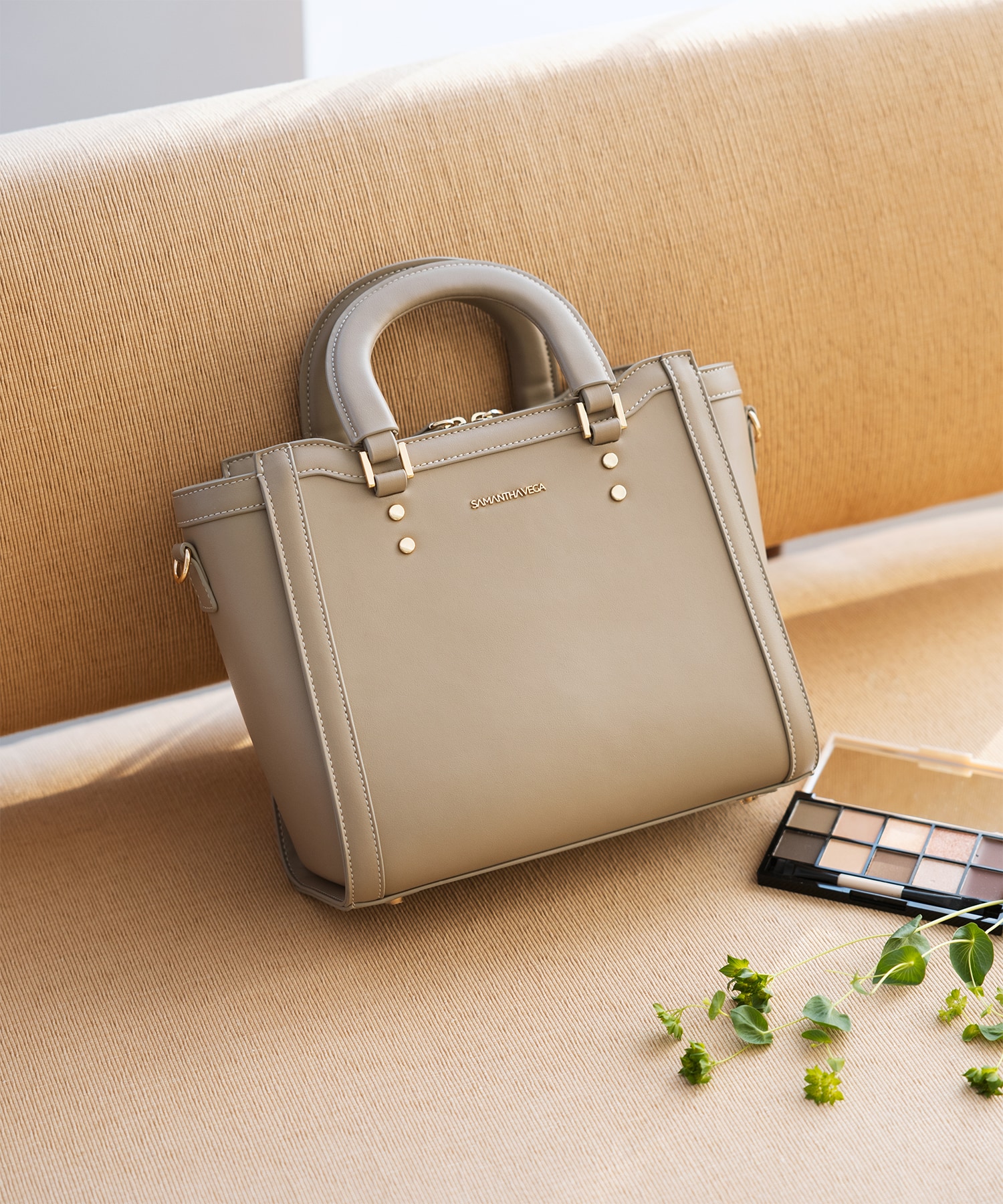 ポイントステッチハンドバッグ