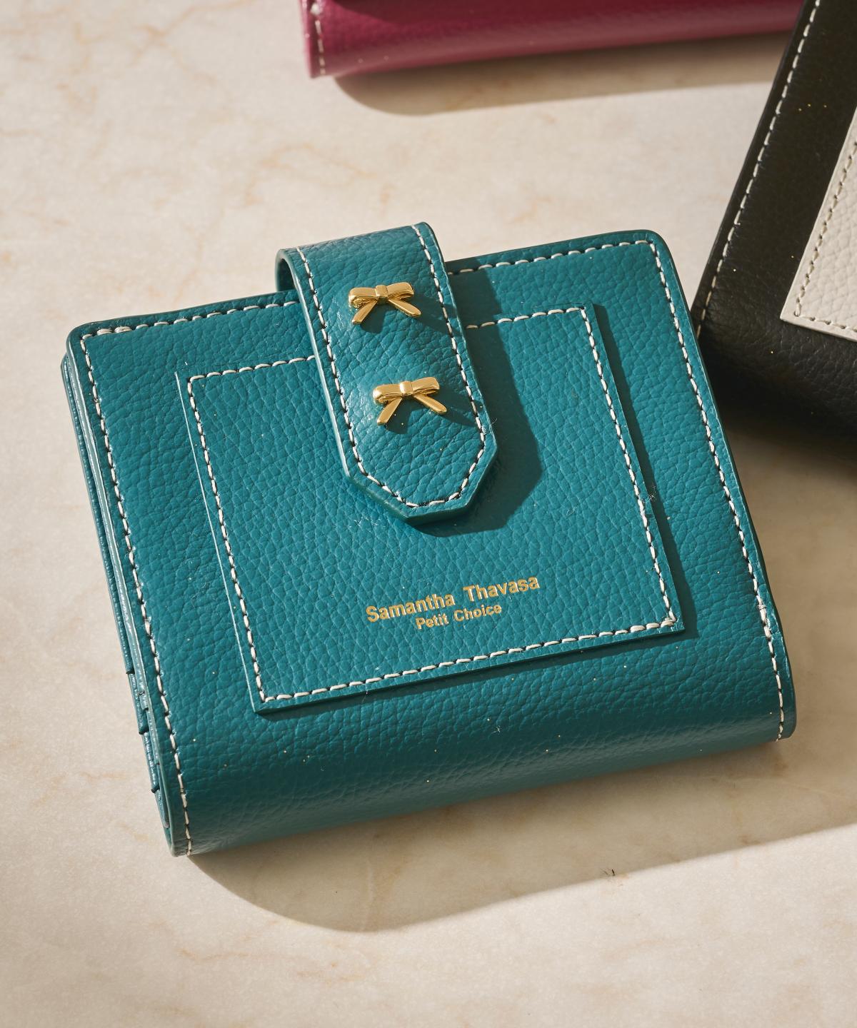 ダブルリボン ミニ財布