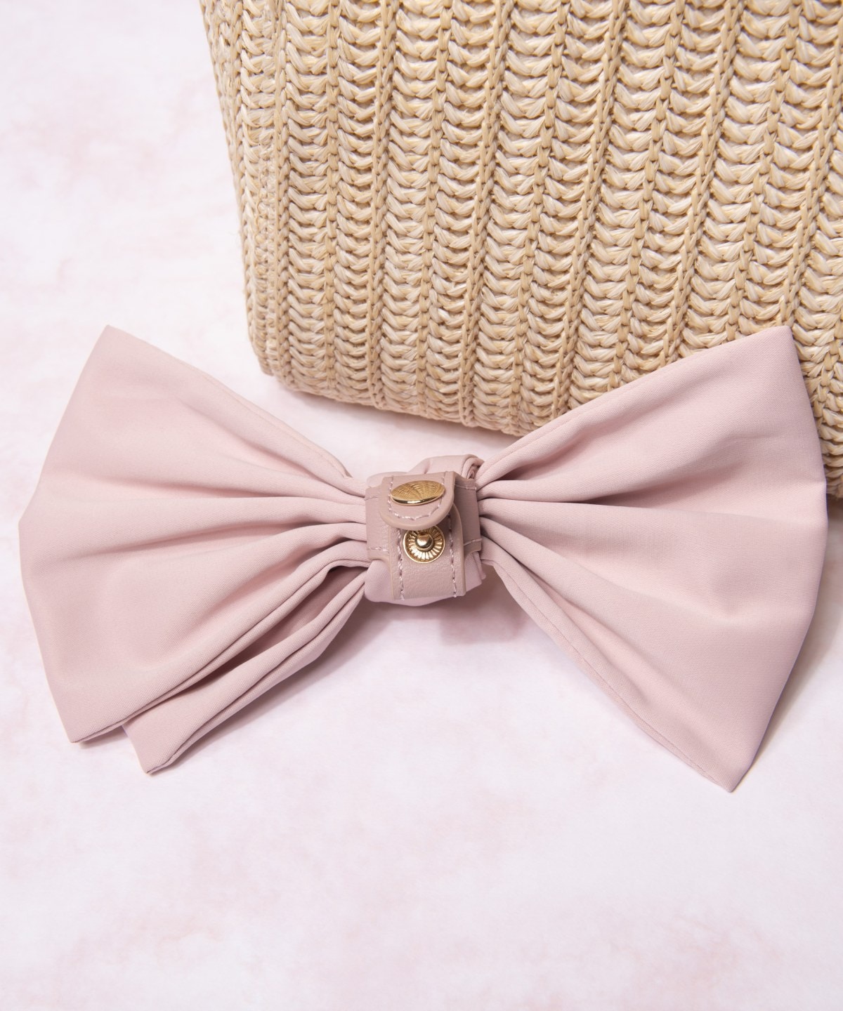 ビッグリボンかごバッグ