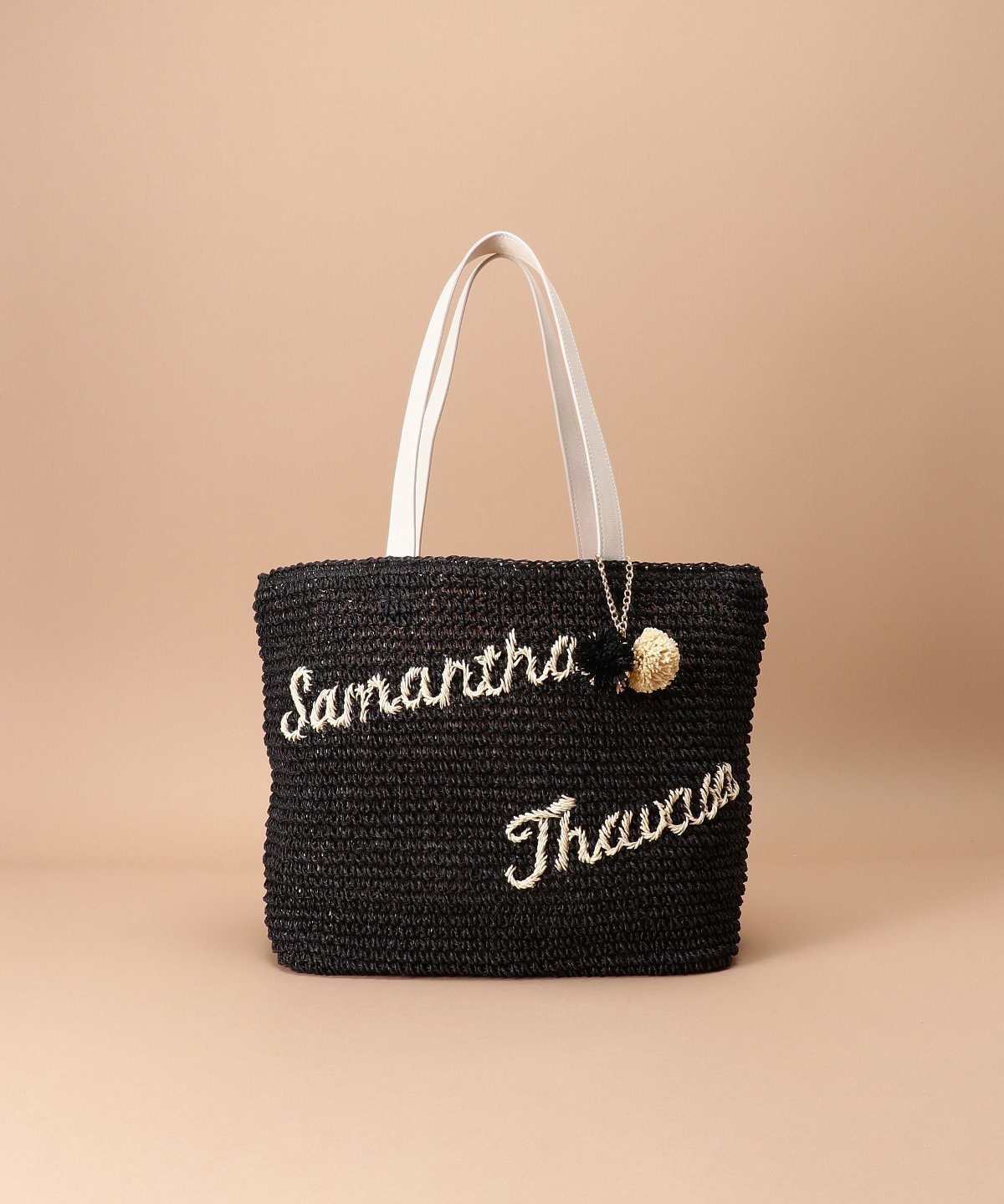 編みこみトートバッグ Free ブラック Samantha Thavasaサマンサタバサグループ 公式オンラインショップ 編みこみトートバッグ Free ブラック Samantha Thavasaサマンサタバサグループ 公式オンラインショップ