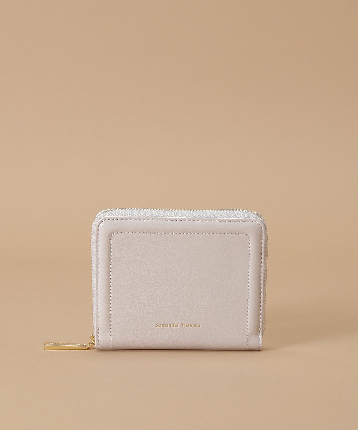 シンプルラメレザー 二つ折り折財布 Free ベビーピンク Samantha Thavasaサマンサタバサ公式オンラインショップ