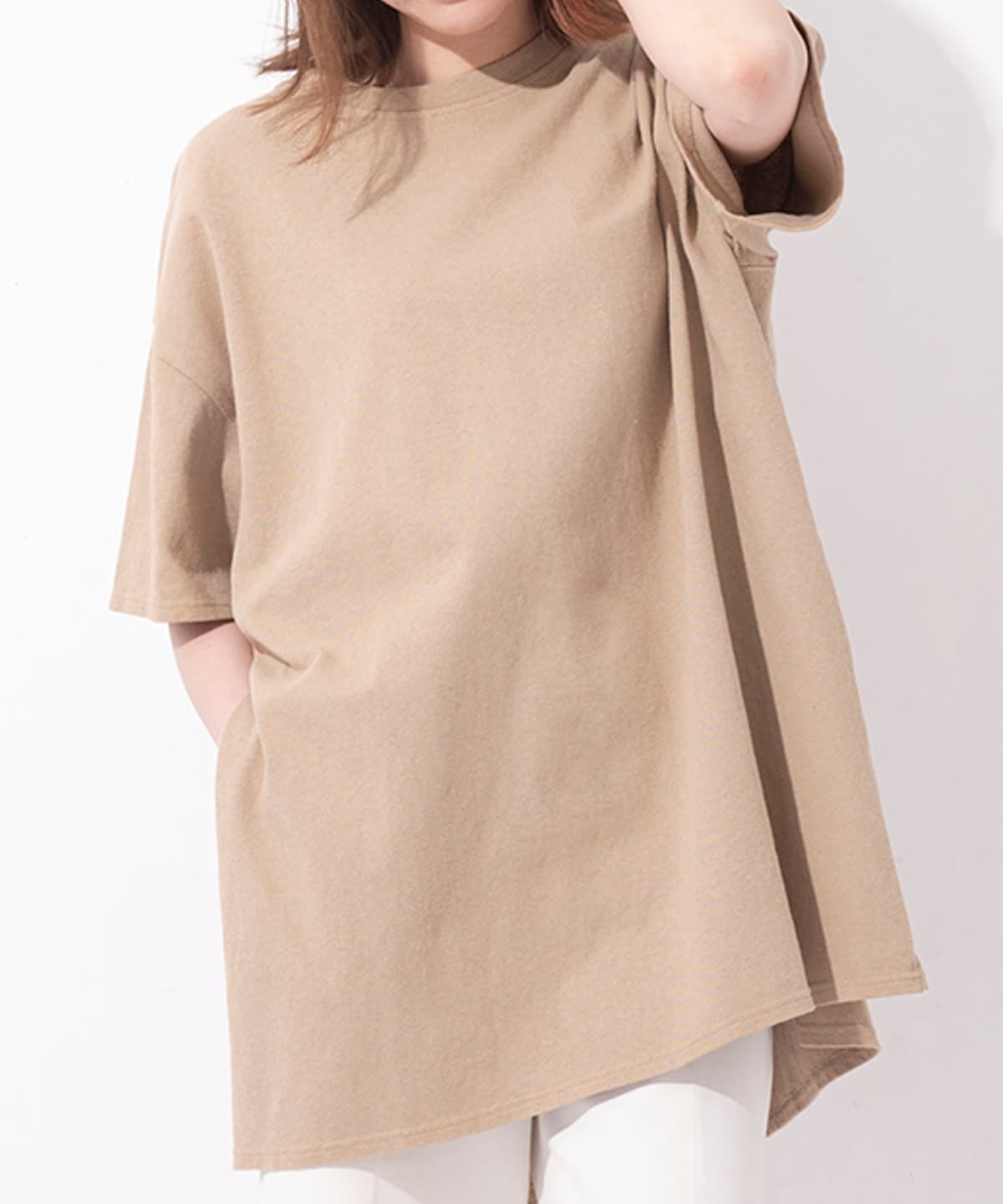 Samantha Green チュニックtシャツ コーヒー染め Free グレージュ Samantha Thavasaサマンサタバサグループ 公式オンラインショップ Samantha Green チュニックtシャツ コーヒー染め Free グレージュ Samantha Thavasaサマンサタバサグループ 公式オンラインショップ