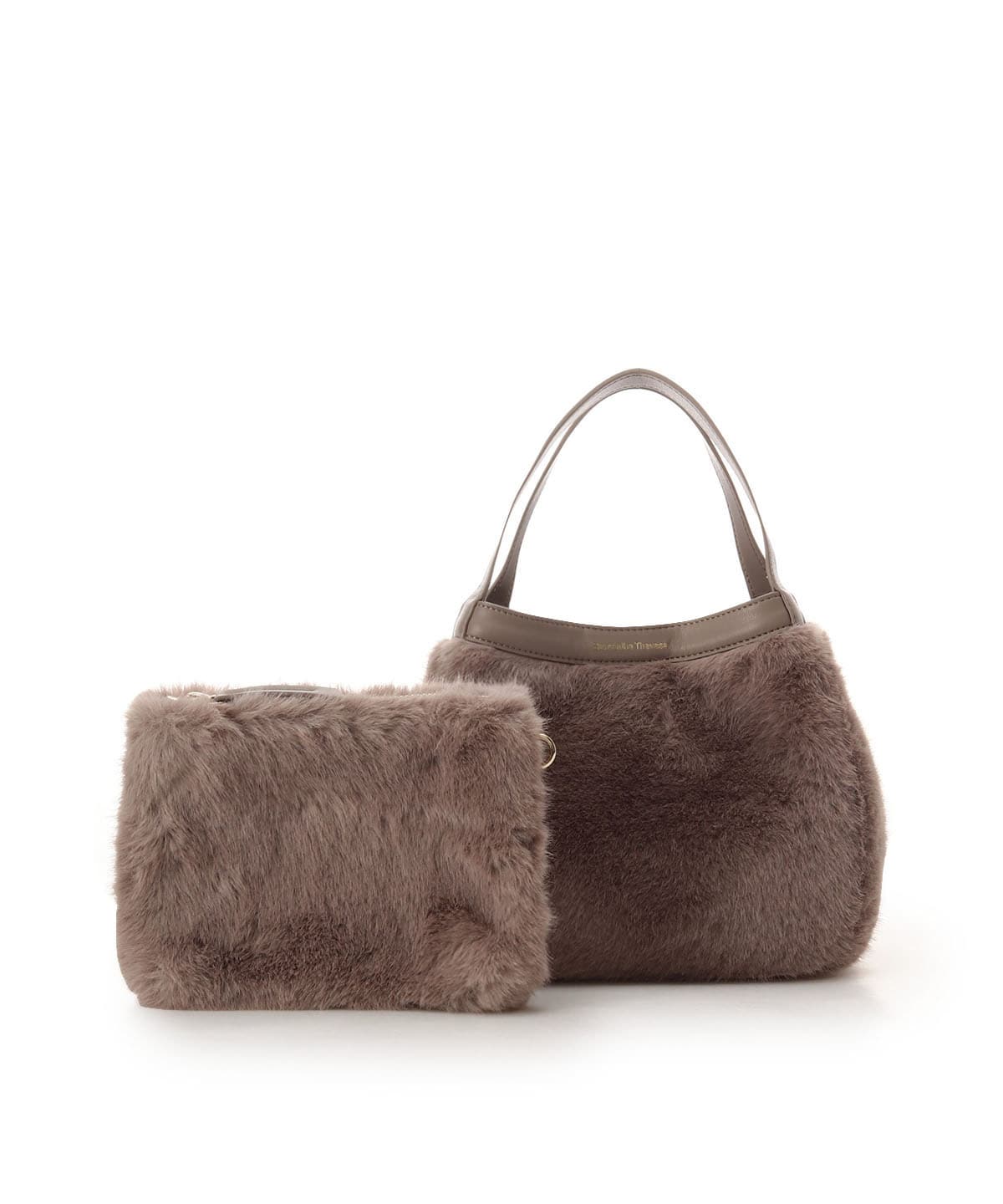 ポーチ付き コンパクトファーバッグ