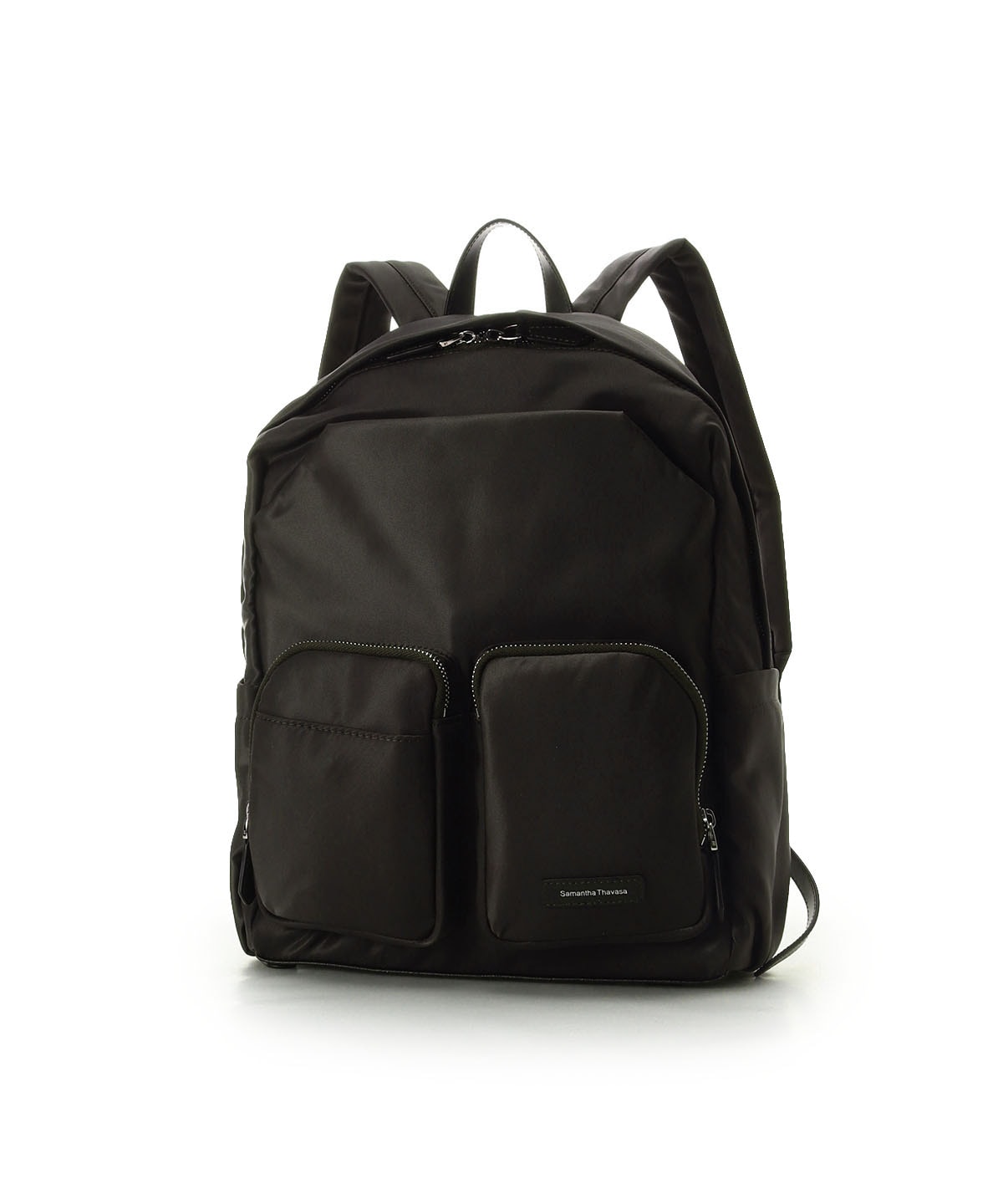 Samantha Thavasa ブラックリュック マルチポケット シンプルリュック(FREE ブラック): Samantha