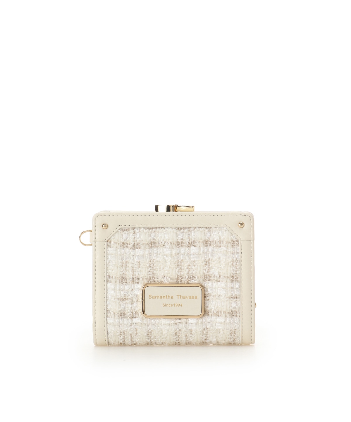 [Holiday Collection]ファンシーツイード口金折財布