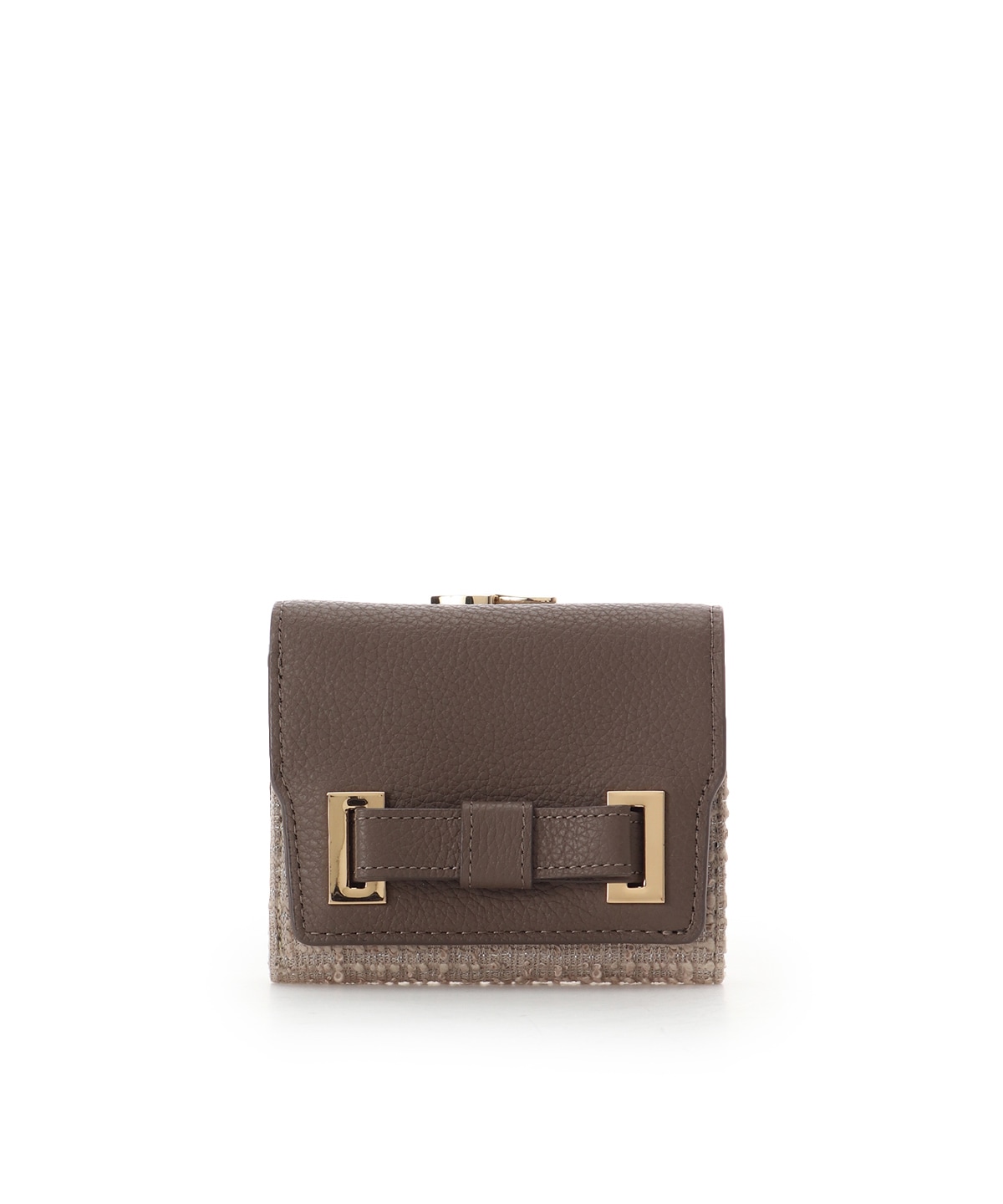 ループツイードデザイン エムシュシュⅢ 口金折財布