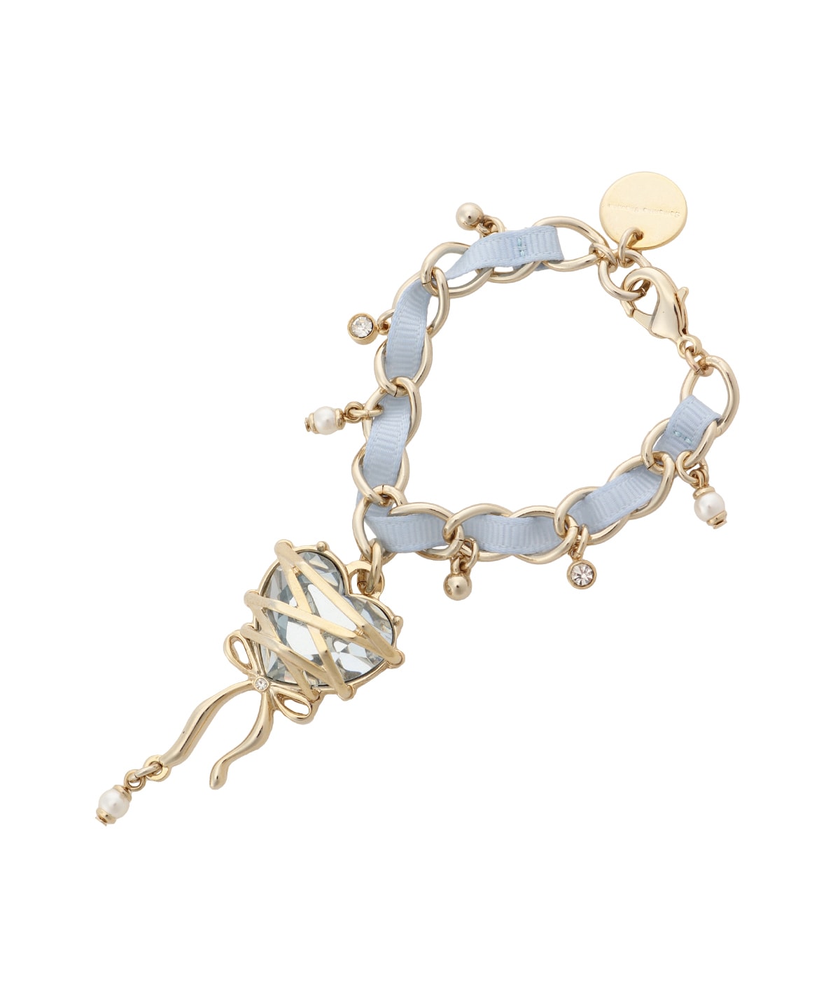 リボンハートバッグチャーム