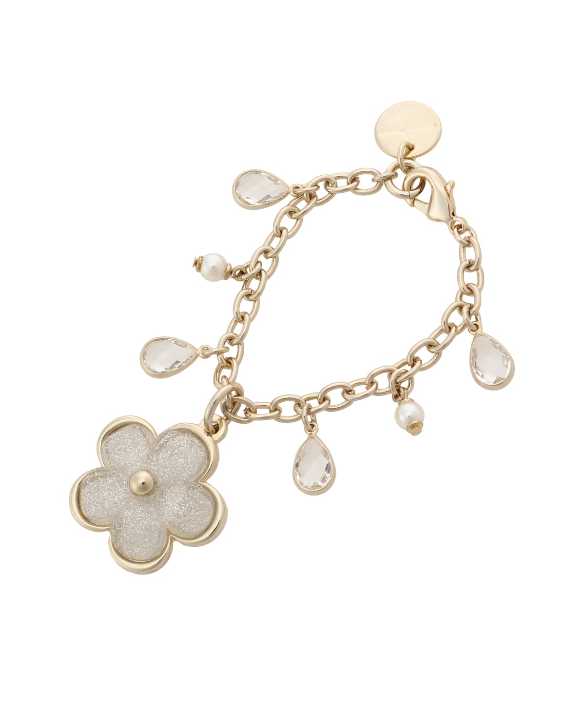 クリアラメフラワーバッグチャーム