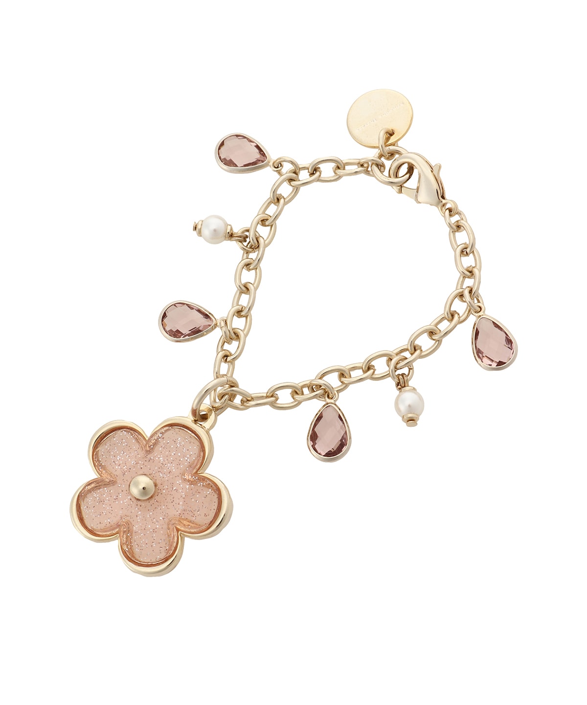 クリアラメフラワーバッグチャーム