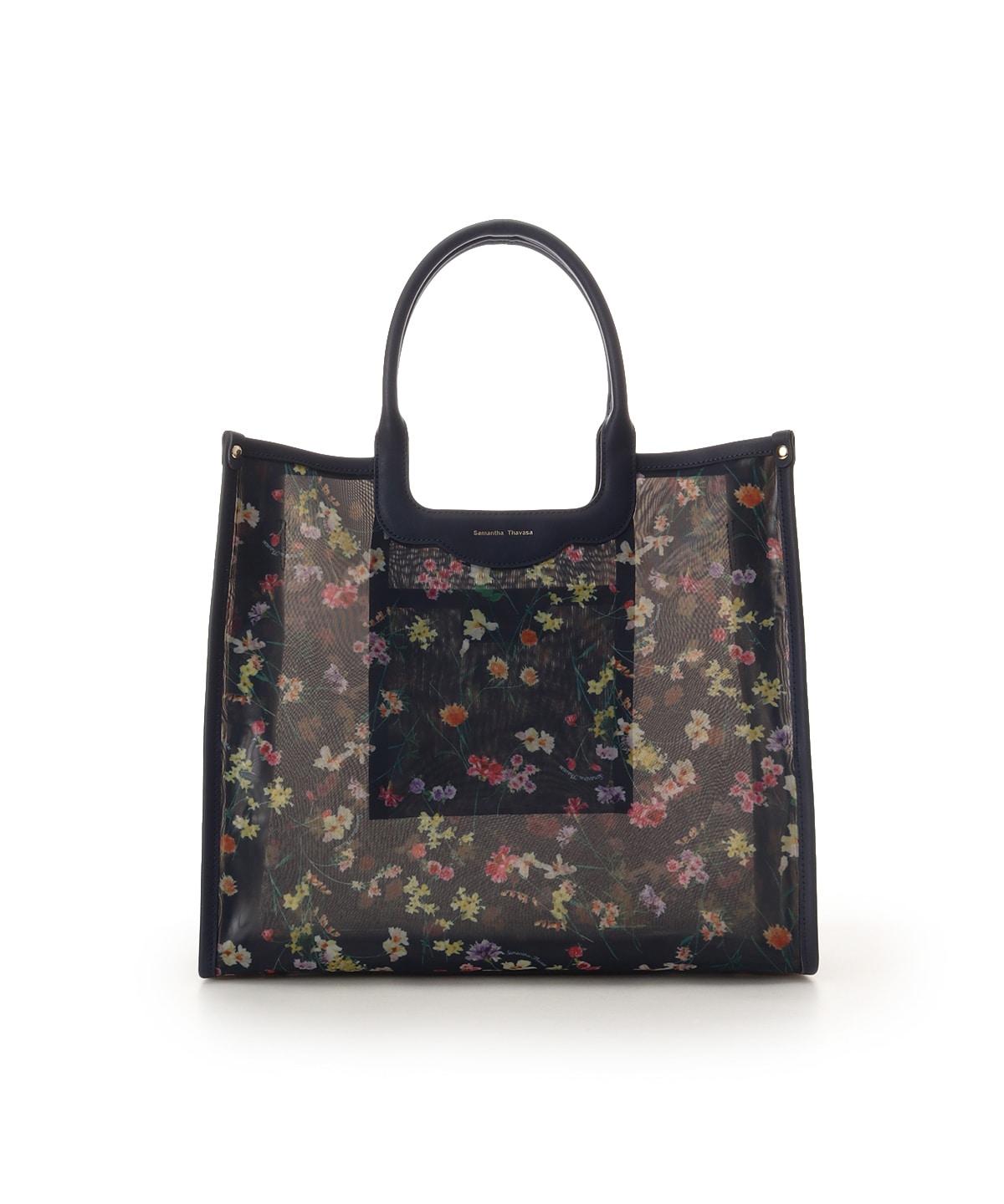 フラワーモチーフチュール トートバッグ