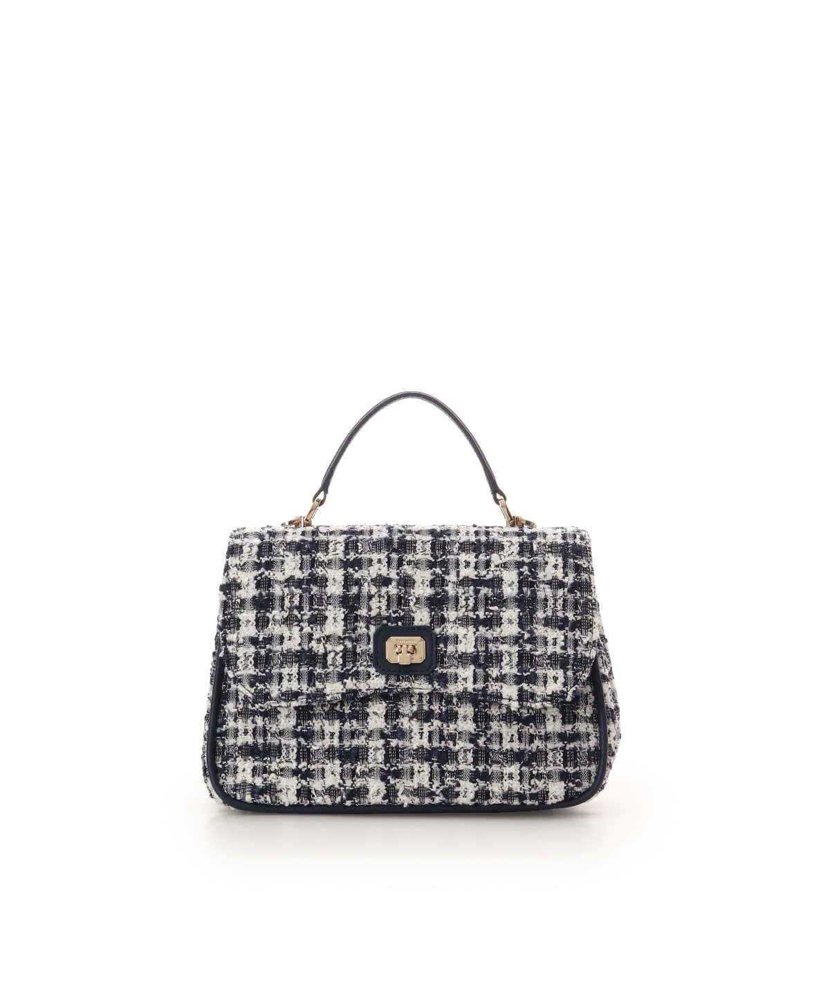 オリジナル金具ツイード ワンハンドルバッグ