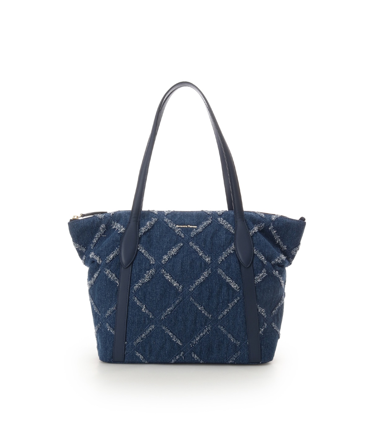 ウォッシング加工デニム調 トートバッグ