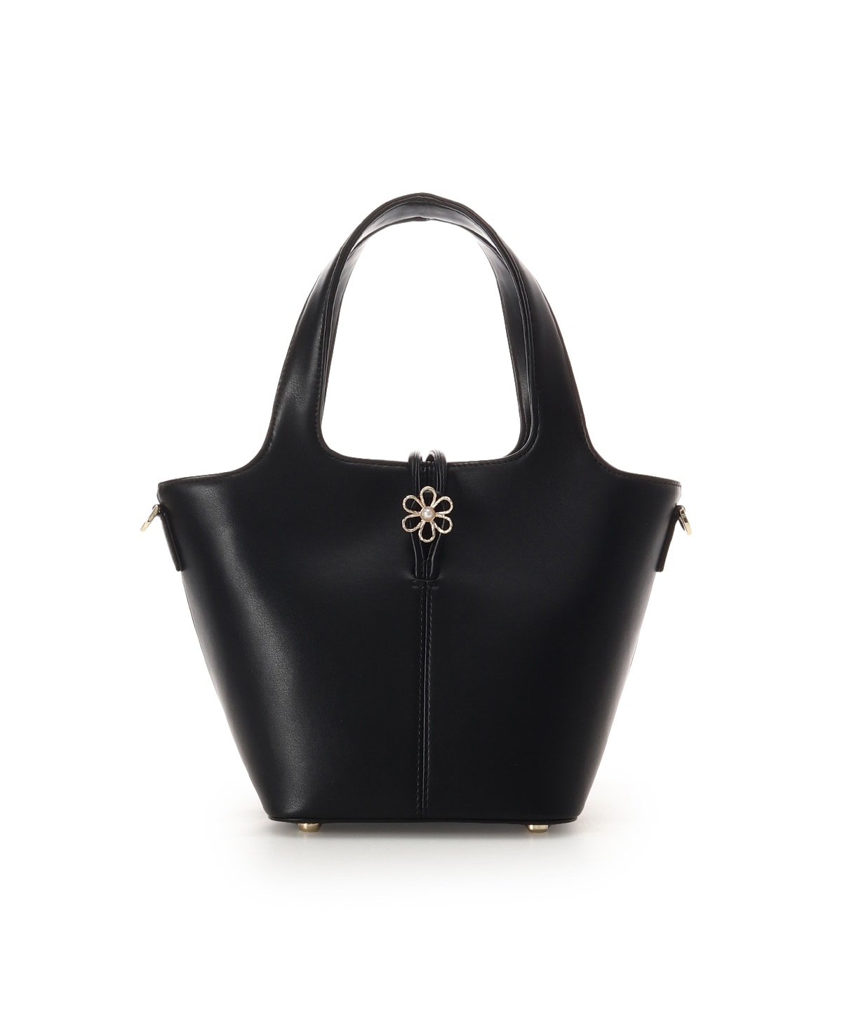 オリジナルフラワーモチーフ金具 ハンドバッグ