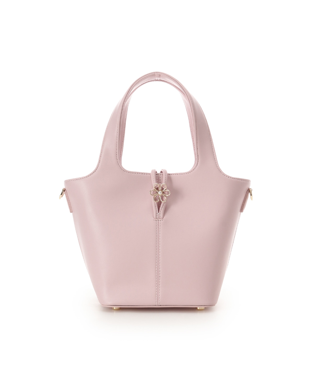 オリジナルフラワーモチーフ金具 ハンドバッグ