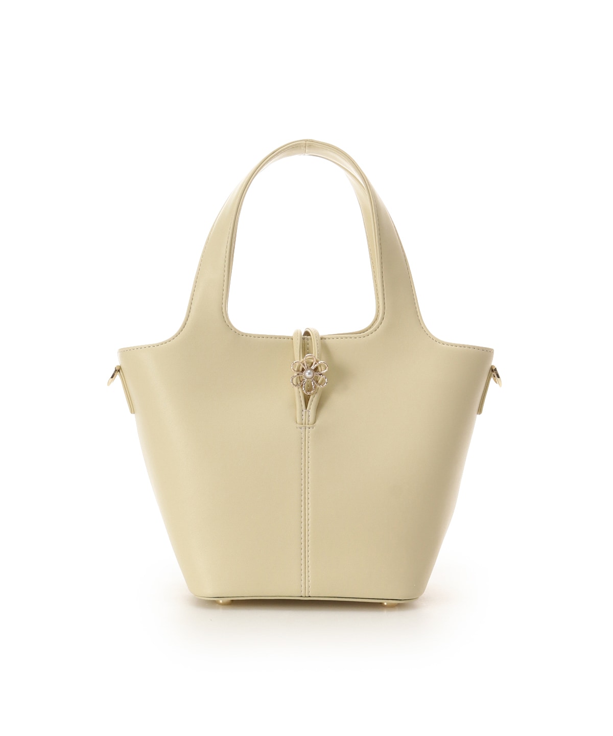 オリジナルフラワーモチーフ金具 ハンドバッグ