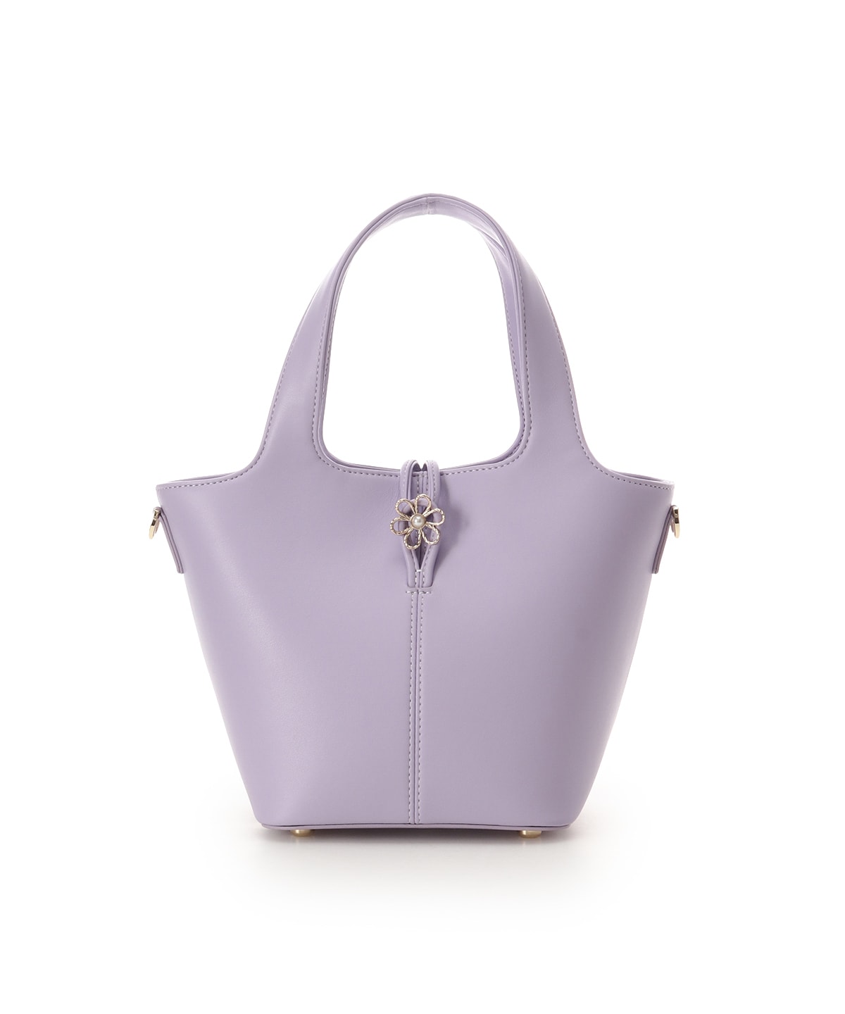 オリジナルフラワーモチーフ金具 ハンドバッグ